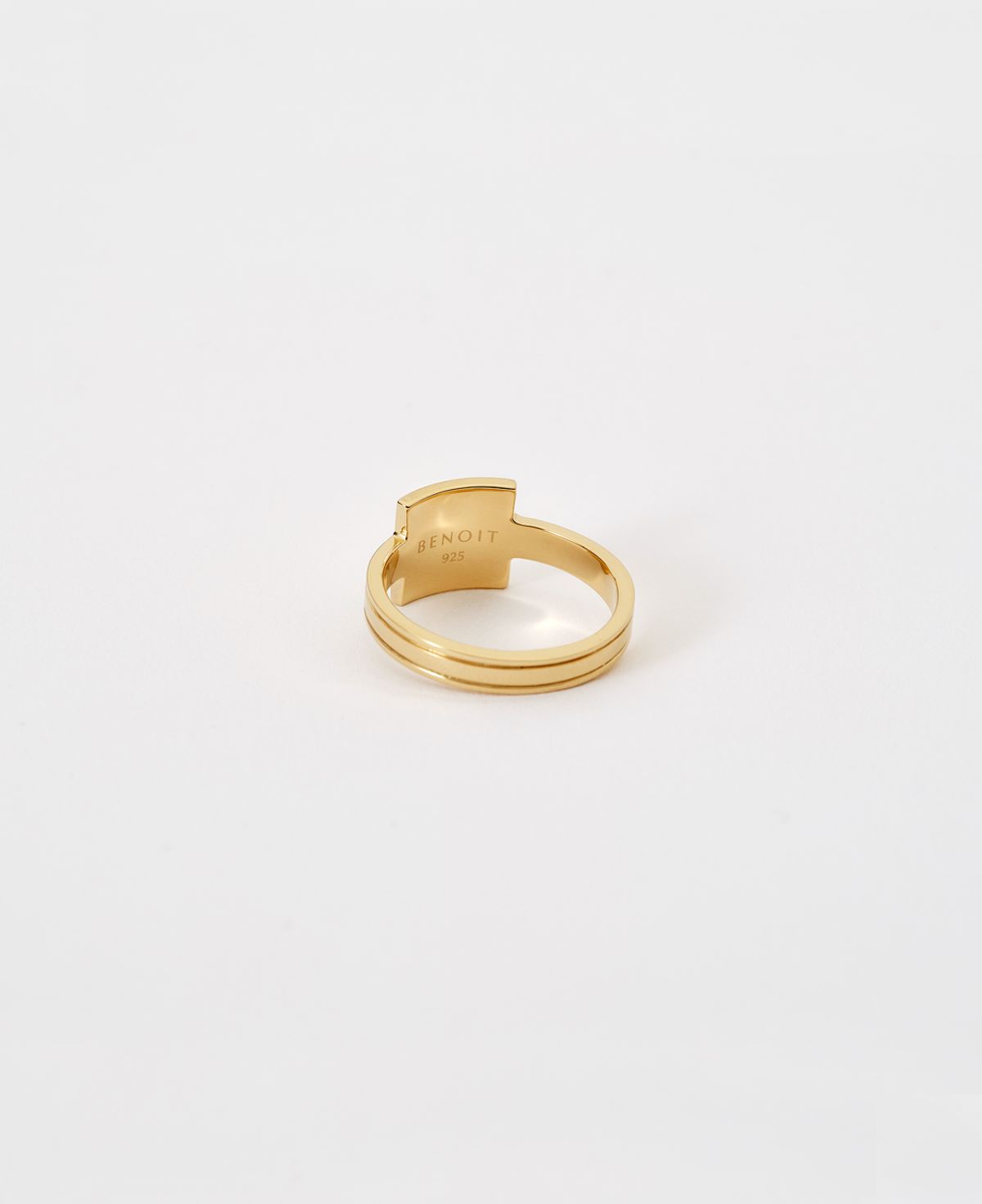 베누아(BENOIT) RG01GL Square Plane Ring [Gold]
