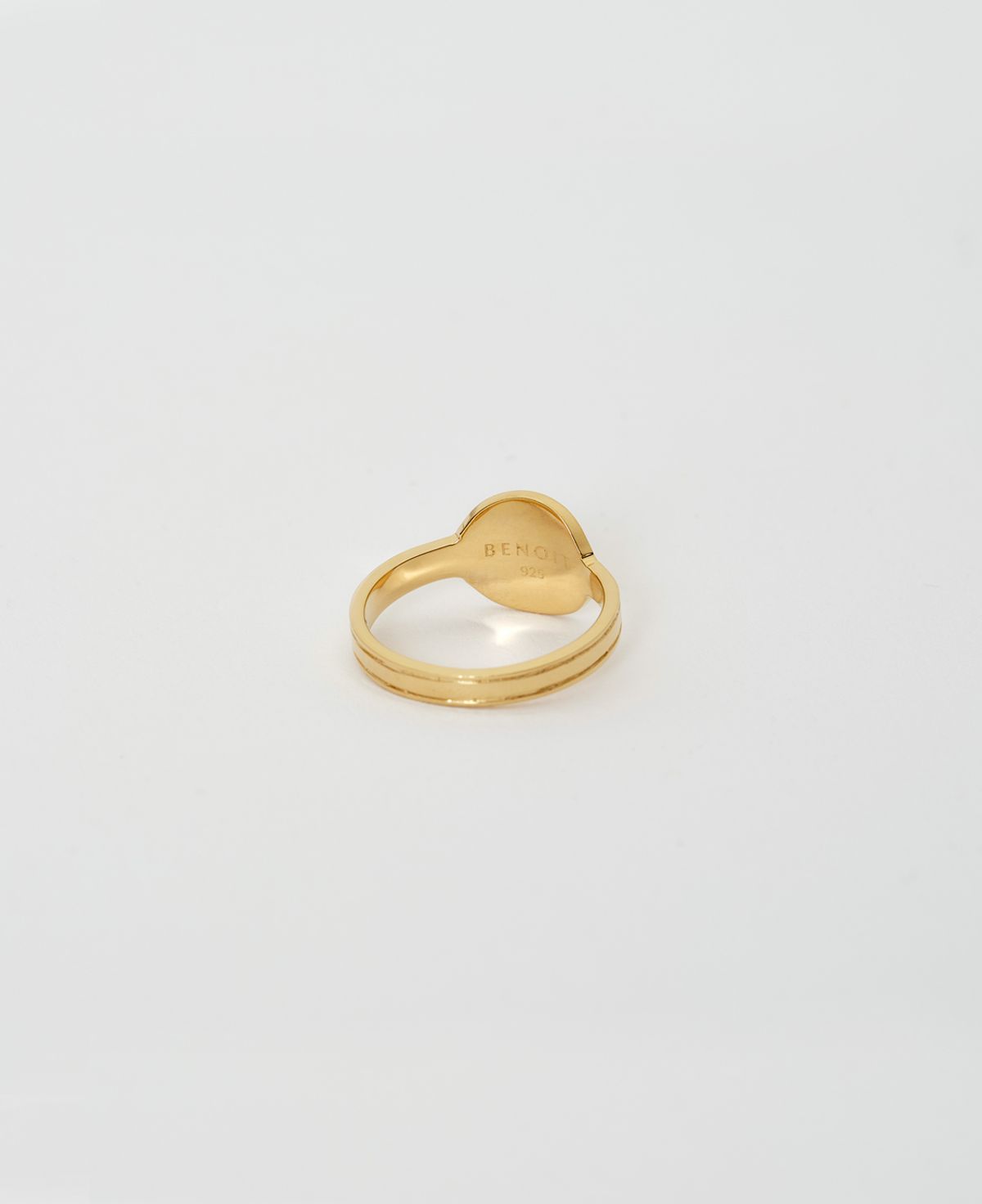 베누아(BENOIT) RG02GL Circle Plane Ring [Gold]