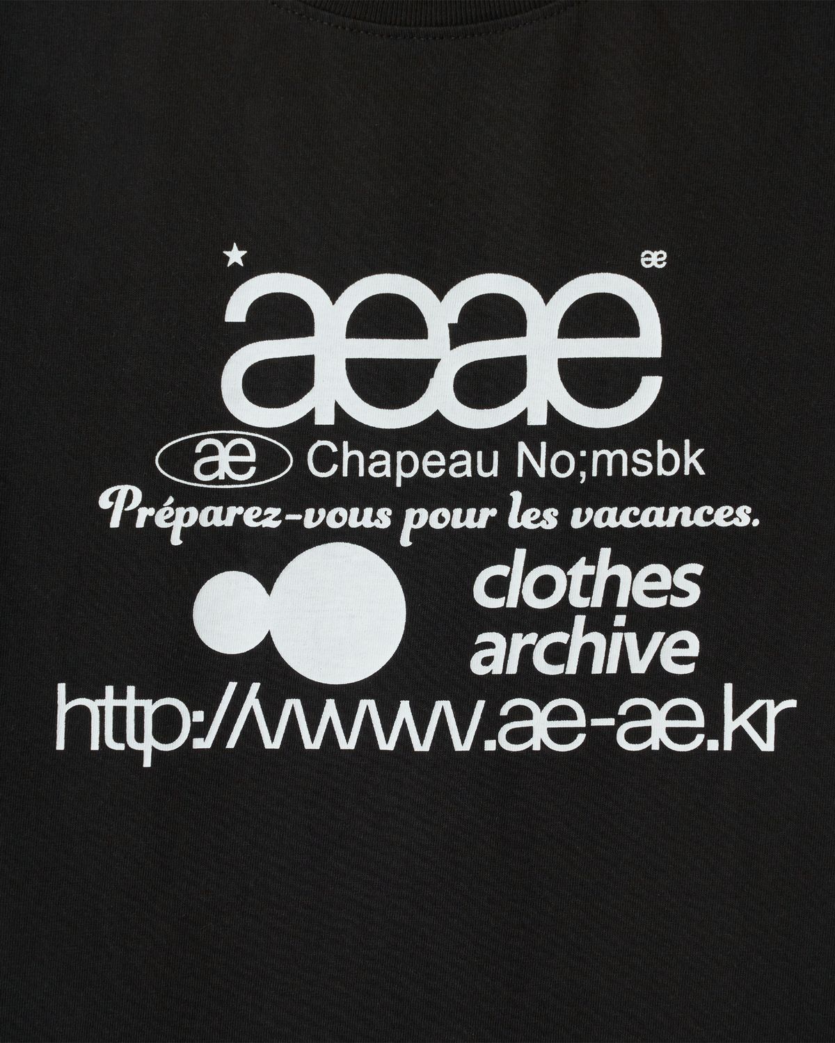 에이이에이이(AEAE) WEB LOGO CROP T-SHIRTS [BLACK]