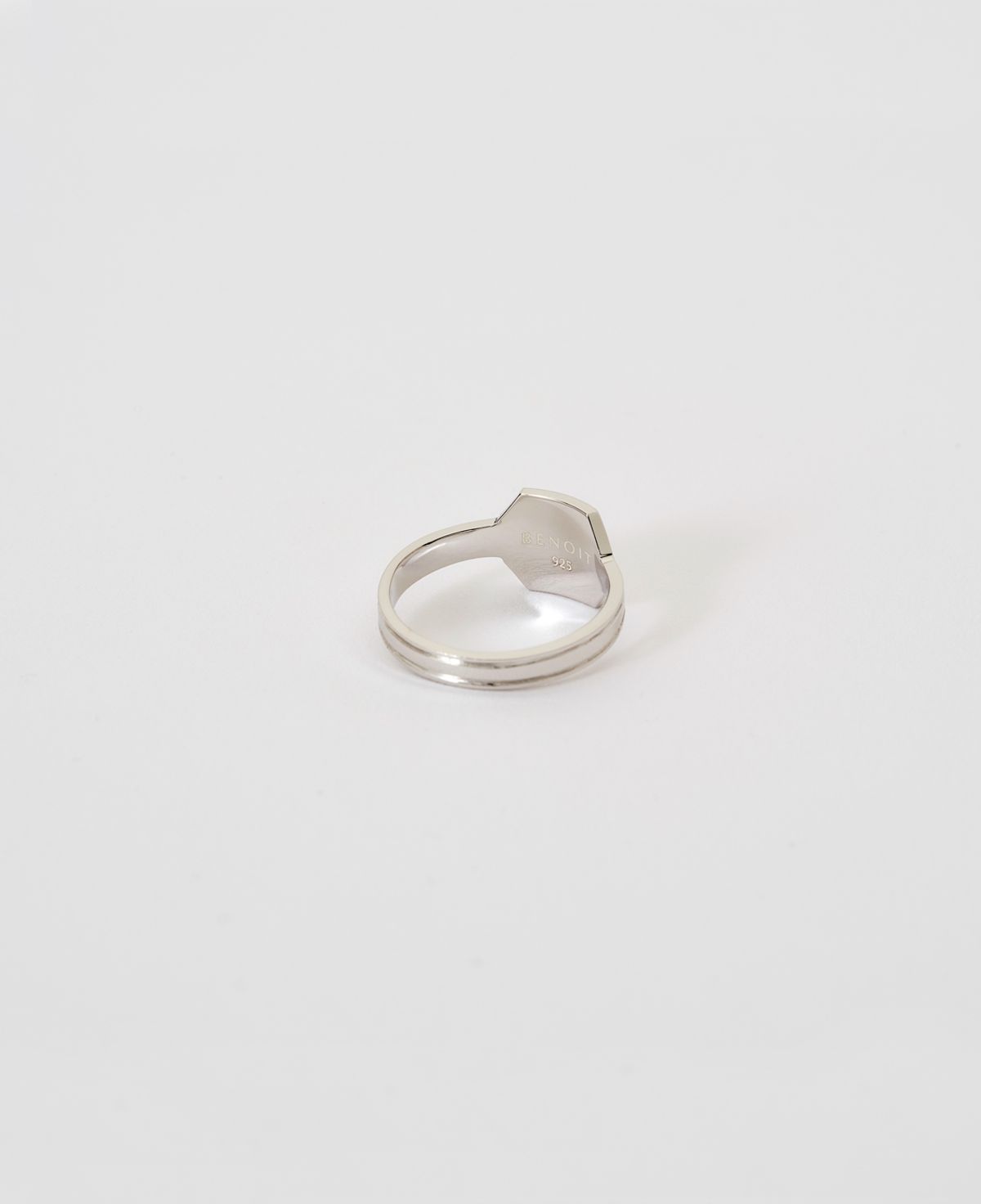 베누아(BENOIT) RG03SL Hexagon Plane Ring [Silver]