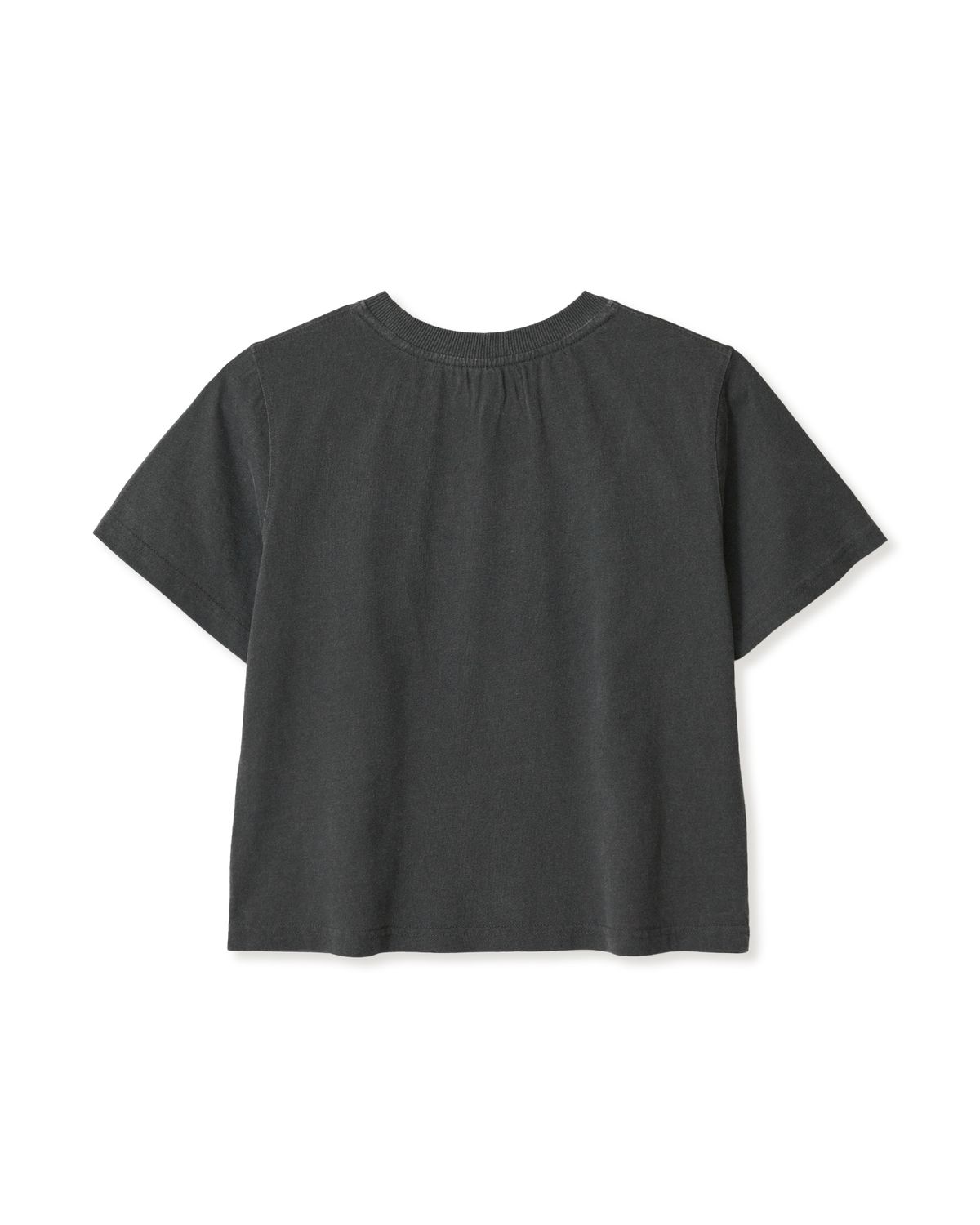 에이이에이이(AEAE) WEB LOGO CROP T-SHIRTS [PIGMENT BLACK]