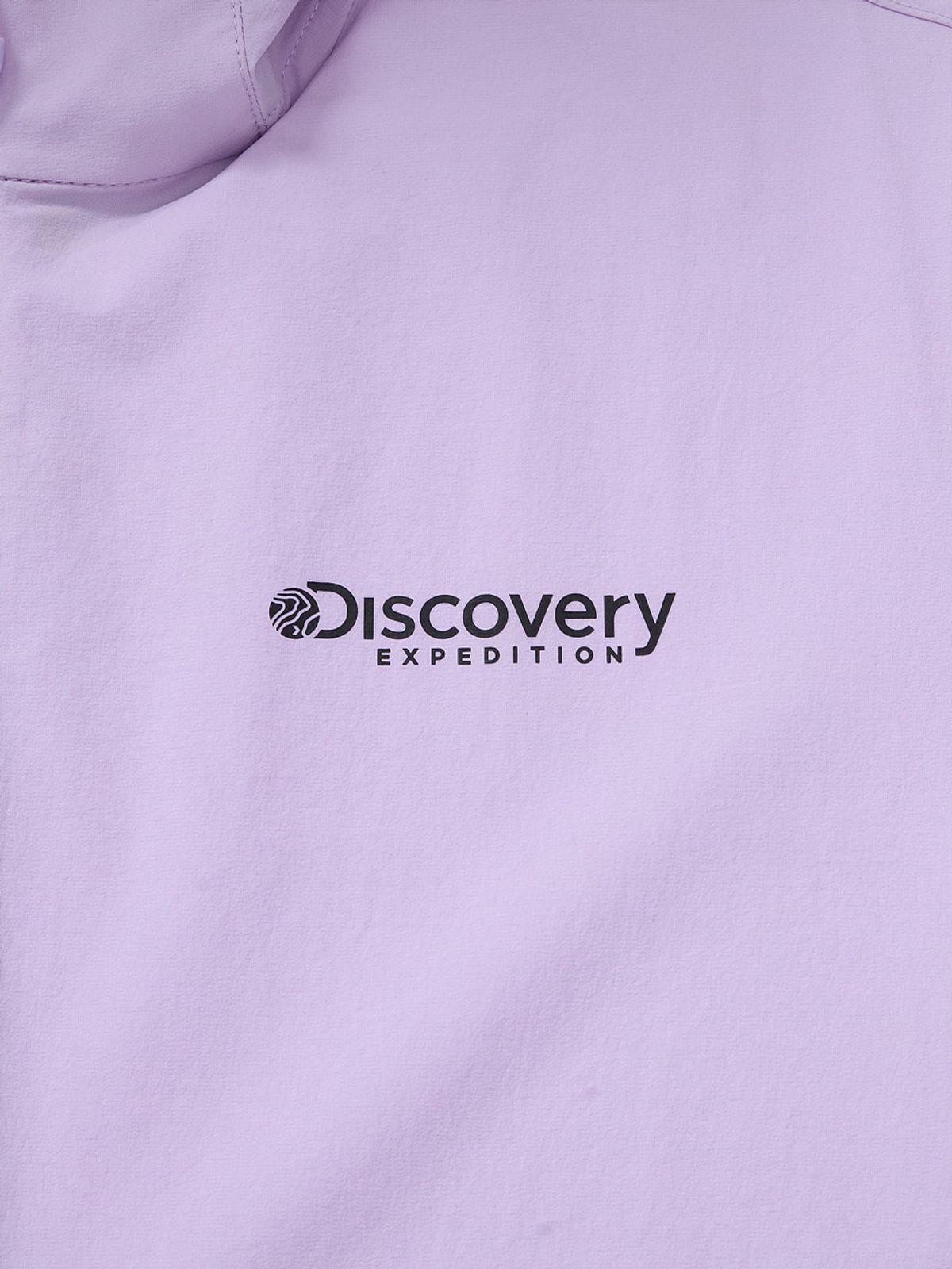 디스커버리 익스페디션(DISCOVERY EXPEDITION) 우븐 폴튼 반팔 후디드 아노락 (D.Violet)