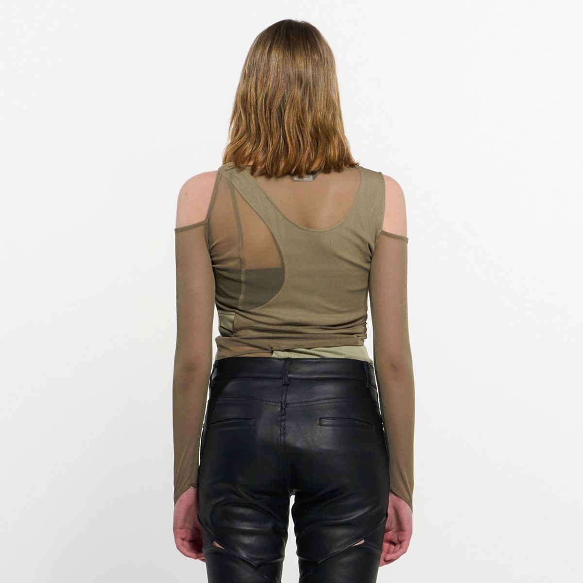 킴지수(KIMZISU) In&Out Knitted Top _ OLIVE GREEN