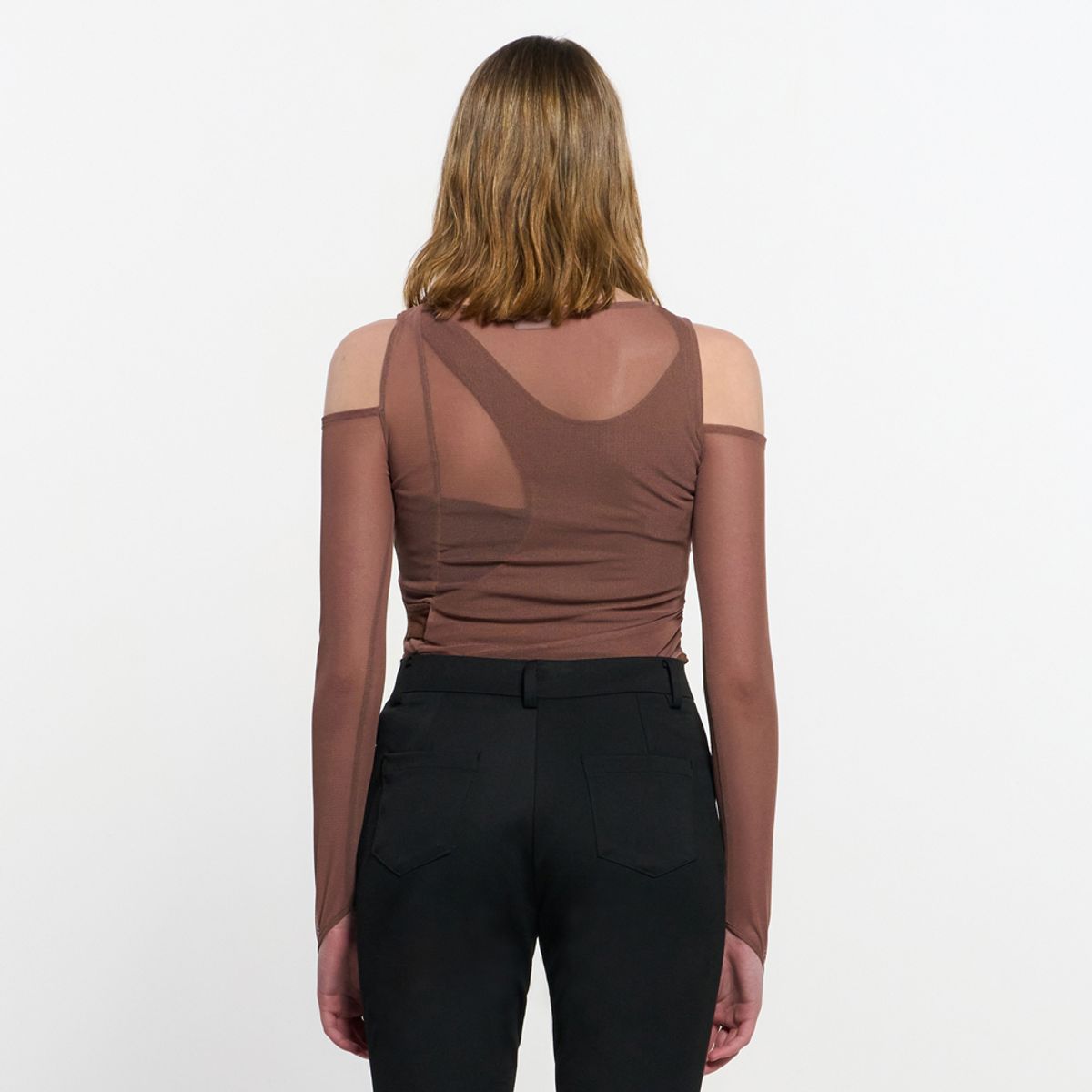 킴지수(KIMZISU) In&Out Knitted Top _ BROWN