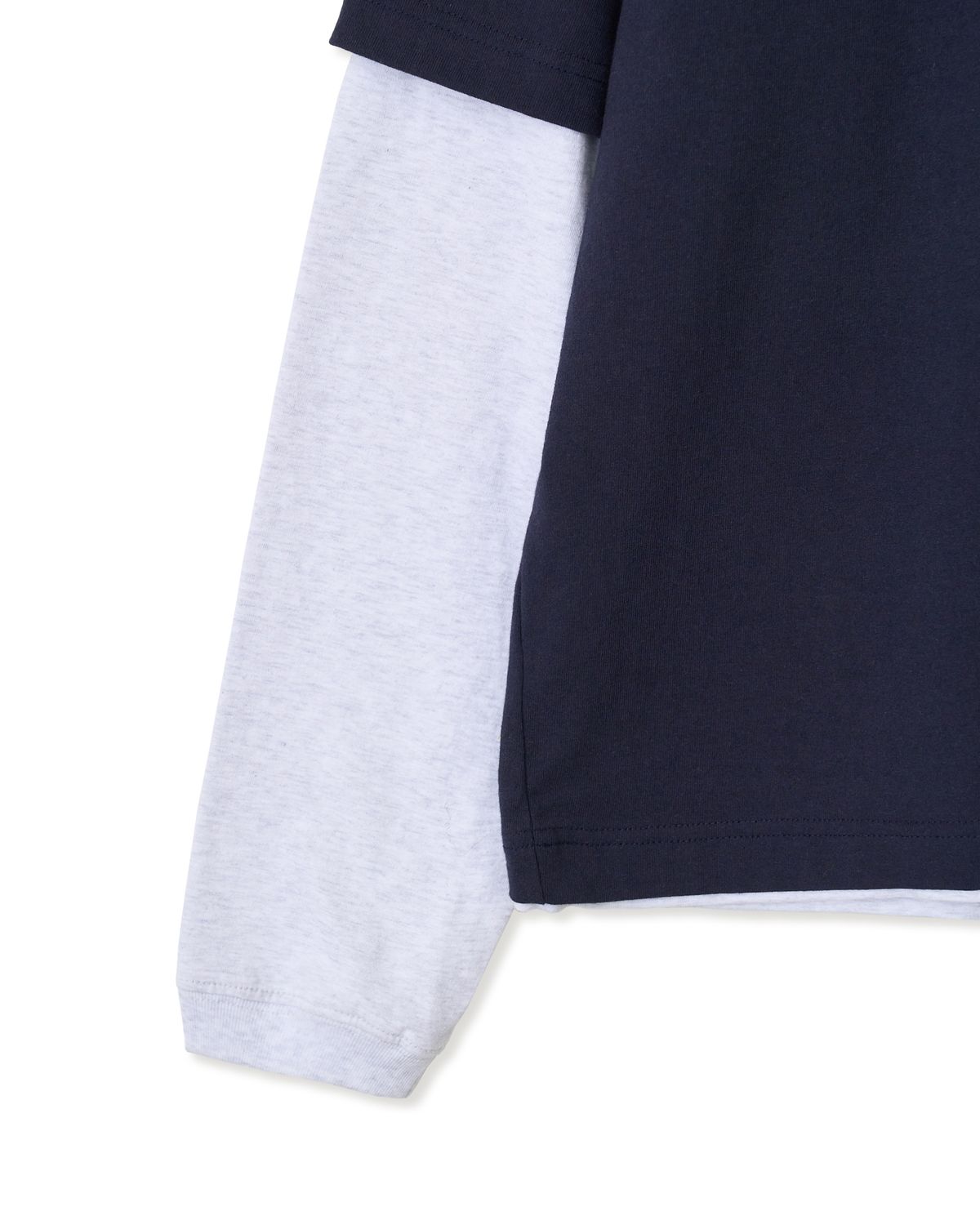 에이이에이이(AEAE) 90S LAYERED T-SHIRTS [NAVY]