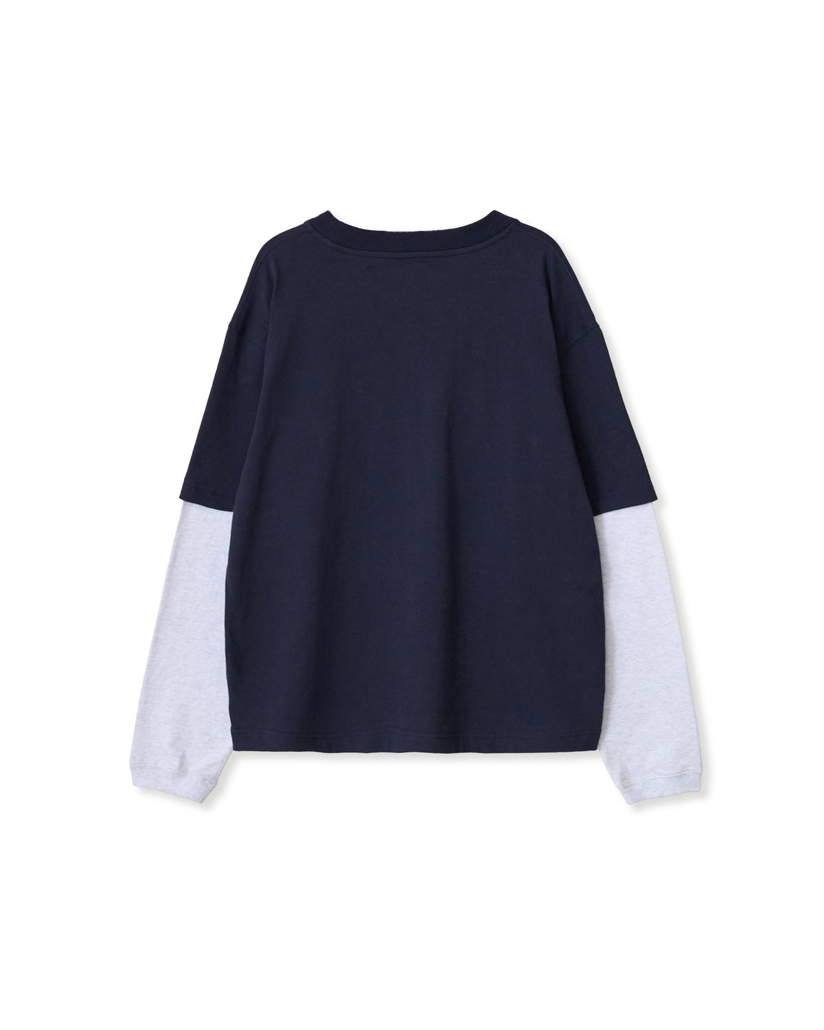 에이이에이이(AEAE) 90S LAYERED T-SHIRTS [NAVY]