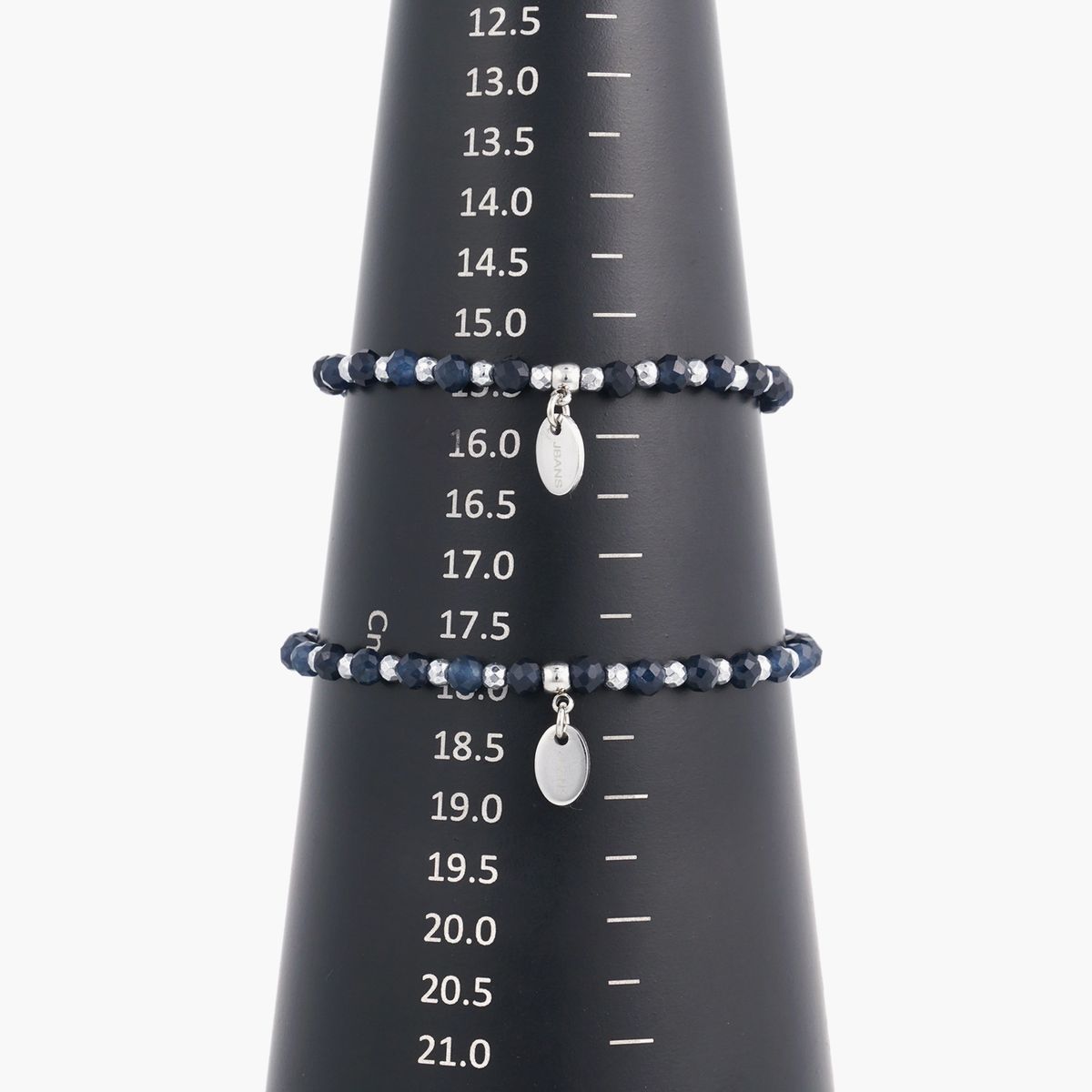 제이반스 클래식(JBANS CLASSIC) 4mm 딥블루컷수정 실버믹스 슬림 원석팔찌 (C2401AC1093_NA)