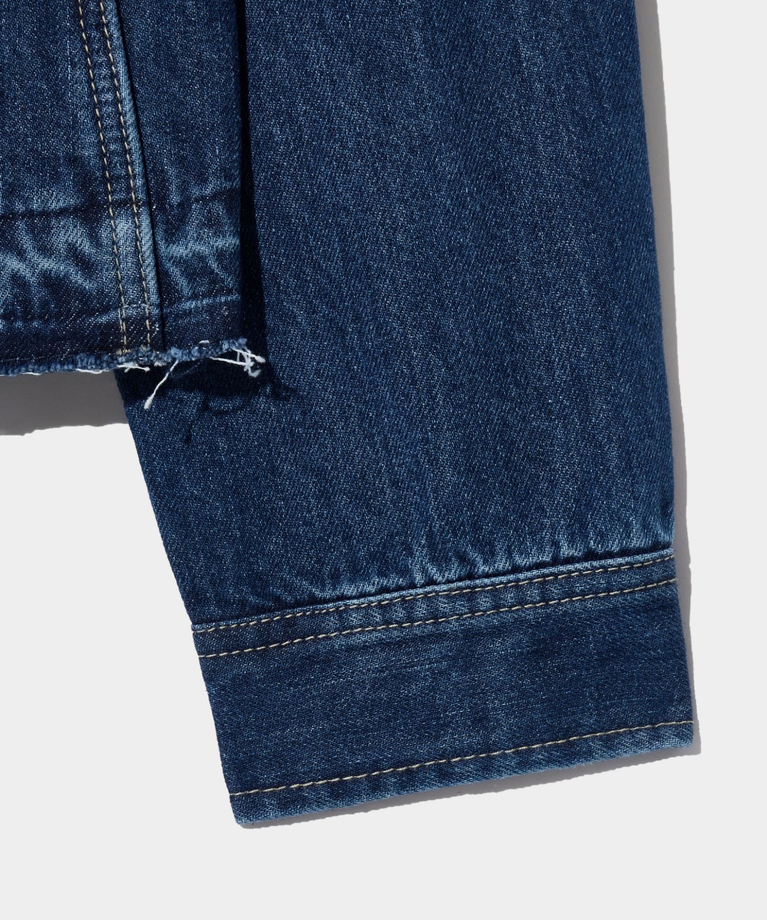 ◆SATUR◆ Gabon washed denim trucker jacket medium blue SA24 MUSINSA | SATUR Gabon washed denim trucker jacket medium blue