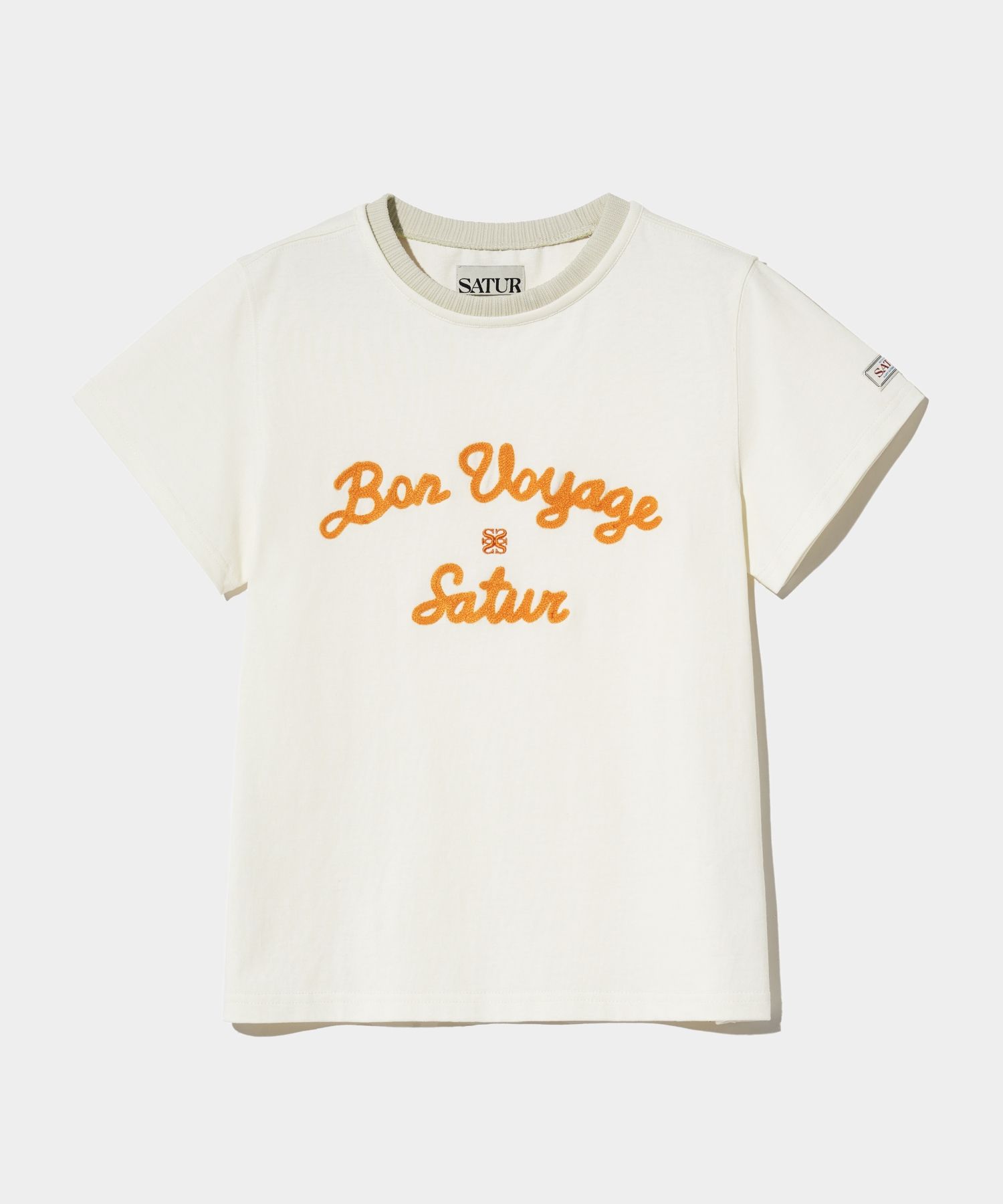 MUSINSA | SATUR Setter logo embroidered voyage short sleeve
