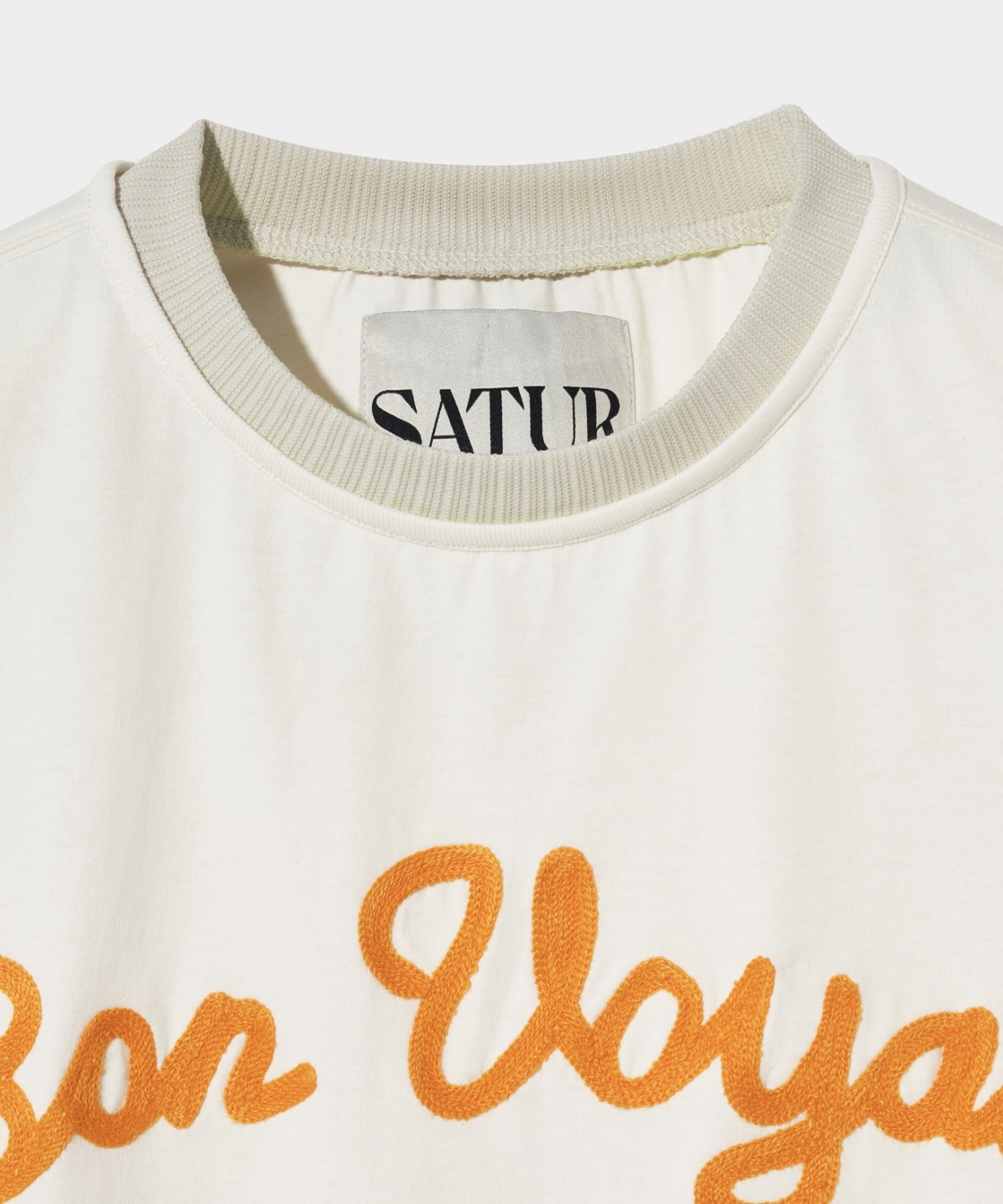 ★SATUR★ Setter Logo Embroidered Voyage Short Sleeve T-Shir MUSINSA | SATUR Setter Logo Embroidered Voyage Short Sleeve