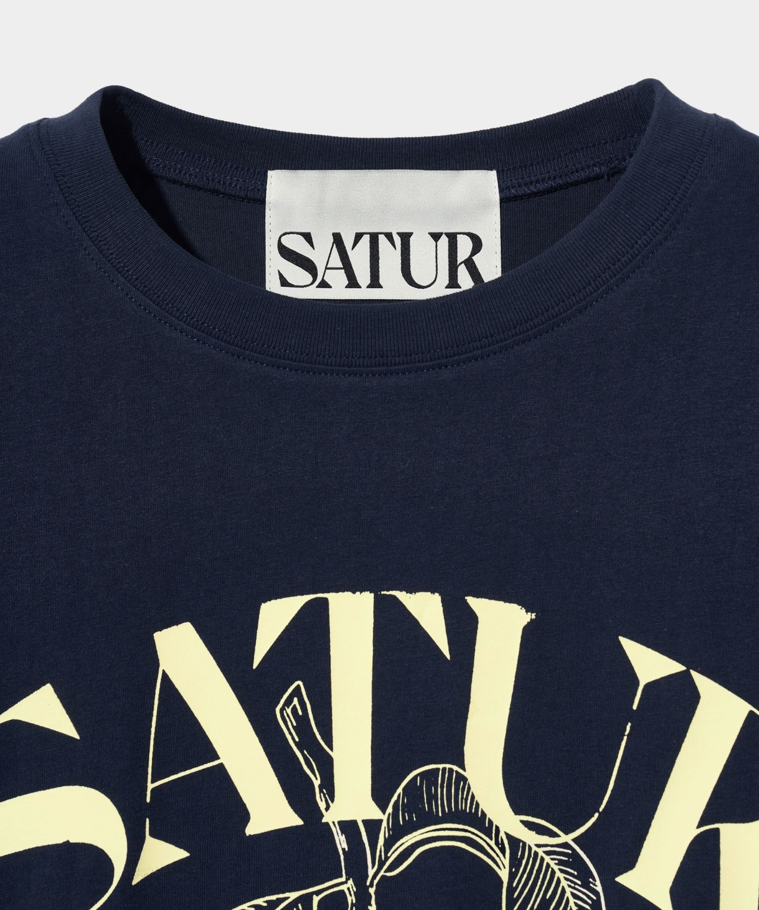 ★SATUR★ Citron Summer Graphic Short Sleeve T-Shirt Classic ◇SATUR◇ Capri Citron Retro Summer Graphic Short Sleeve T-S