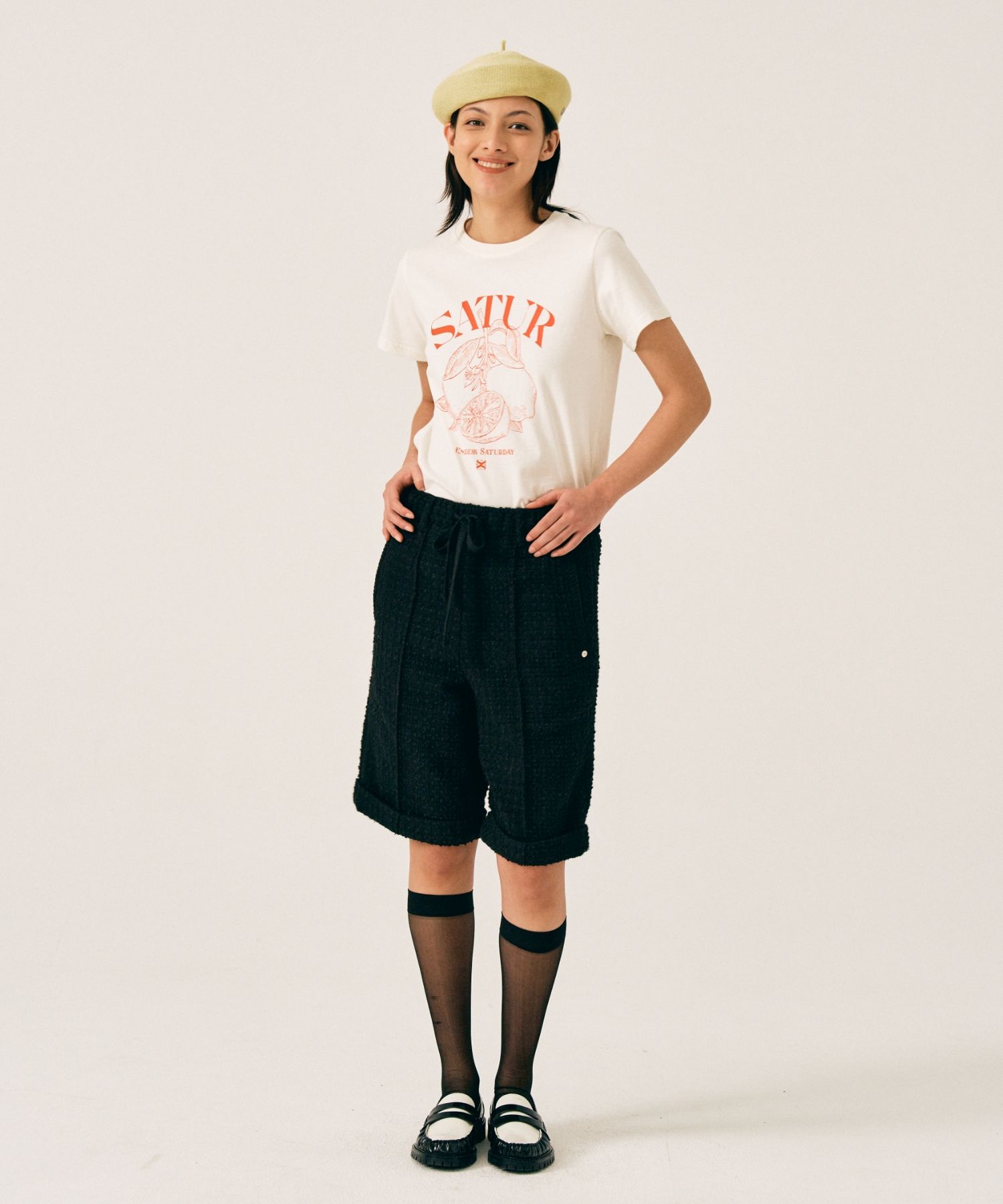 【送料込】韓国人気 SATUR★ Capri Citron Graphic Tシャツ 兼用 MUSINSA公式 | SATUR Capri Citron Drawing Summer Graphic