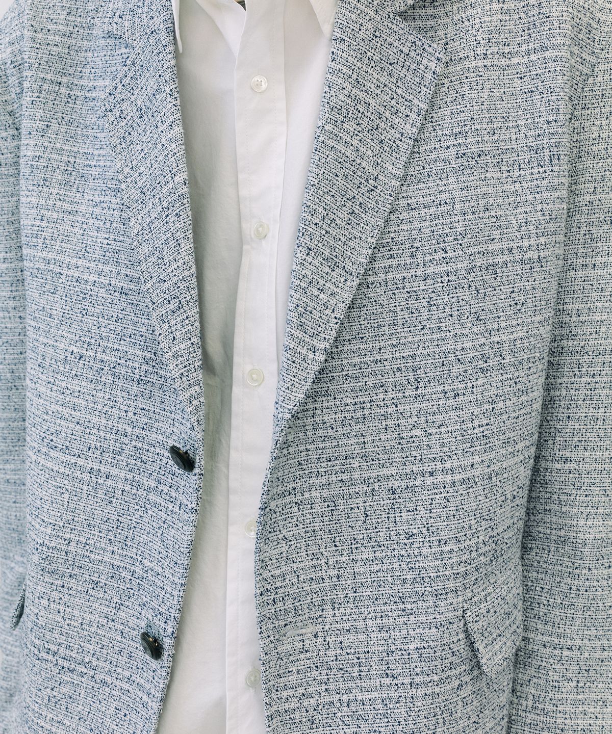 엔도어(ENDOOR) Coco tweed jacket (navy bokashi)