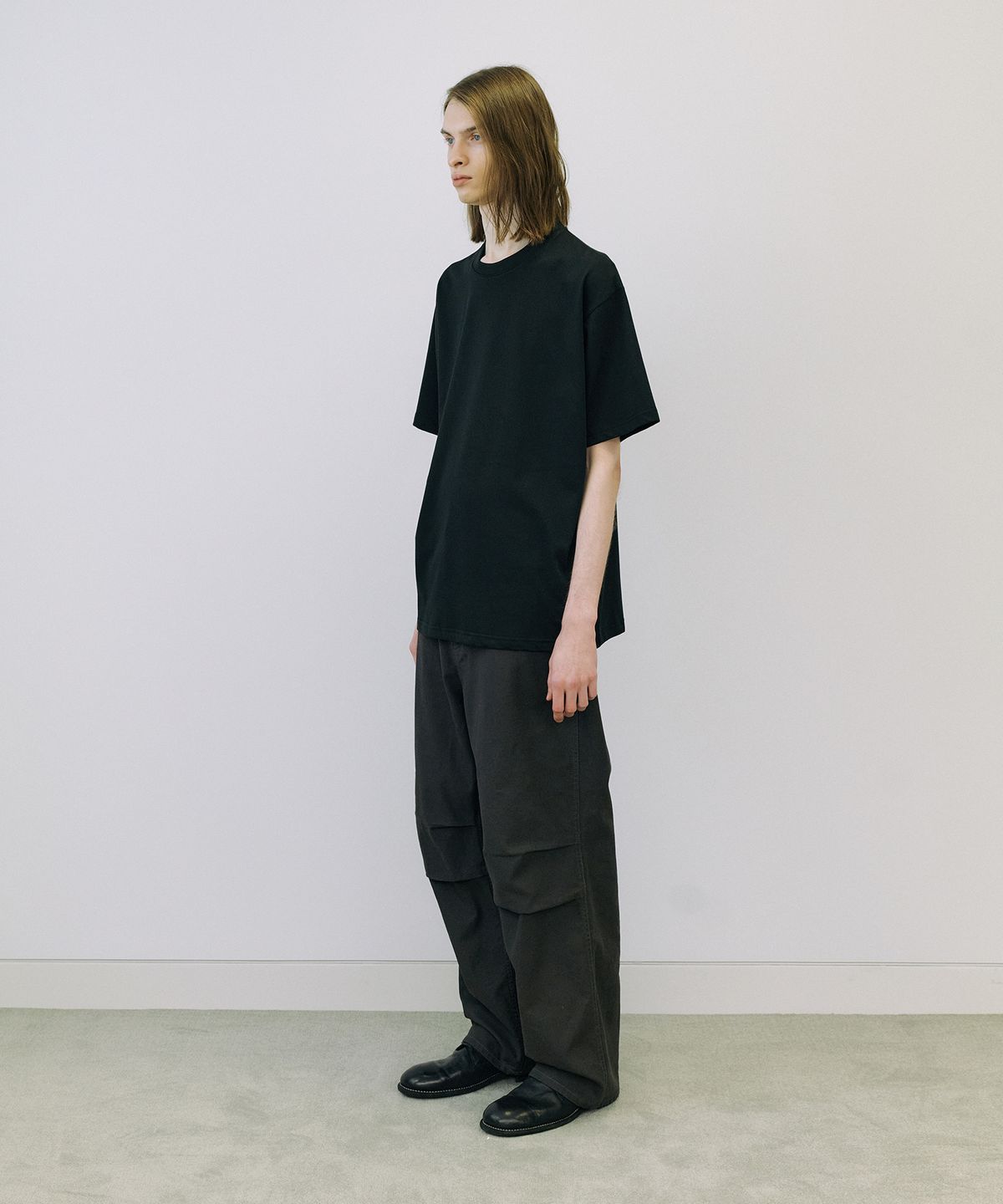 엔도어(ENDOOR) Supima premium 1/2 T-shirt (black)