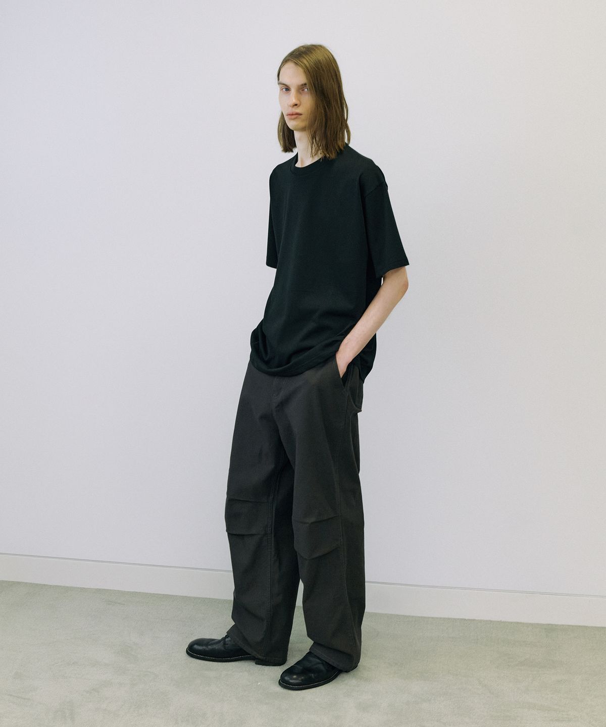 엔도어(ENDOOR) Supima premium 1/2 T-shirt (black)