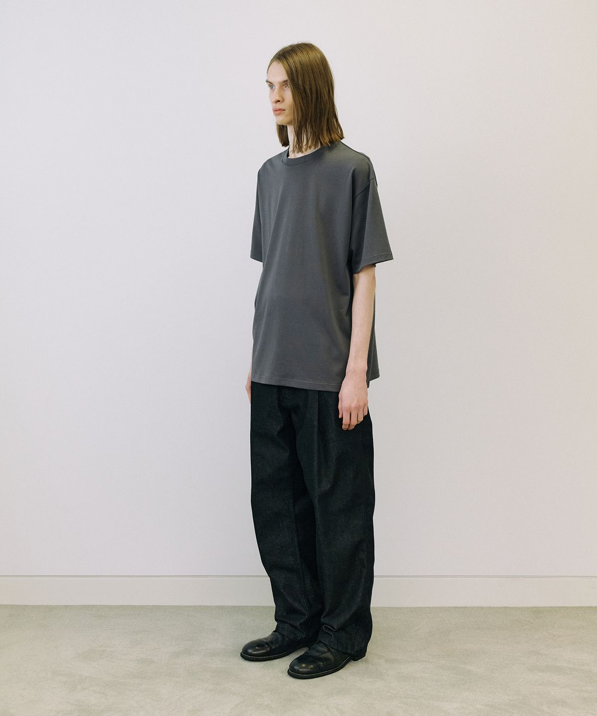 엔도어(ENDOOR) Supima premium 1/2 T-shirt (dark gray)