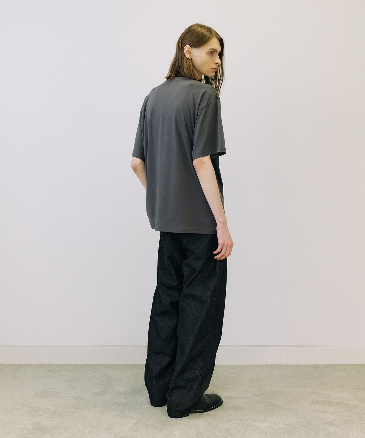 엔도어(ENDOOR) Supima premium 1/2 T-shirt (dark gray)