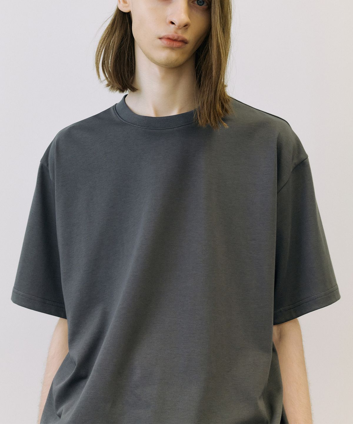 엔도어(ENDOOR) Supima premium 1/2 T-shirt (dark gray)