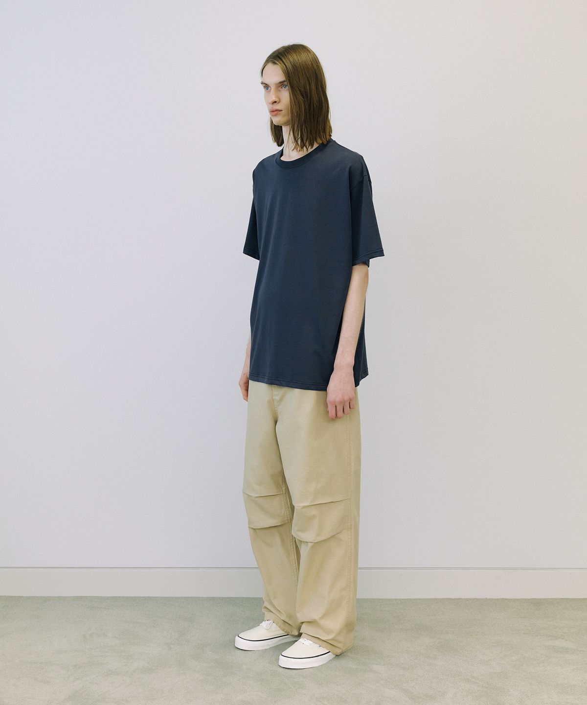 엔도어(ENDOOR) Supima premium 1/2 T-shirt (navy)