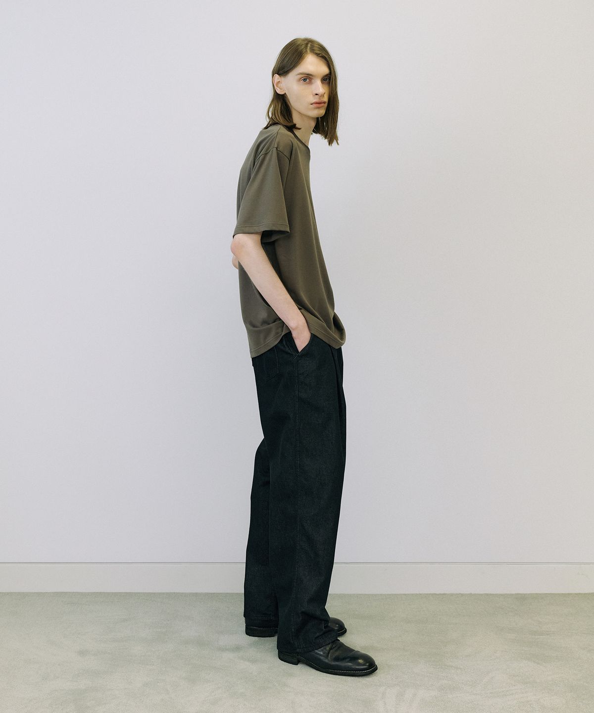 엔도어(ENDOOR) Supima premium 1/2 T-shirt (brown)