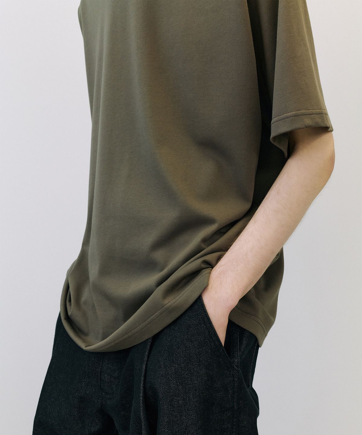 엔도어(ENDOOR) Supima premium 1/2 T-shirt (brown)