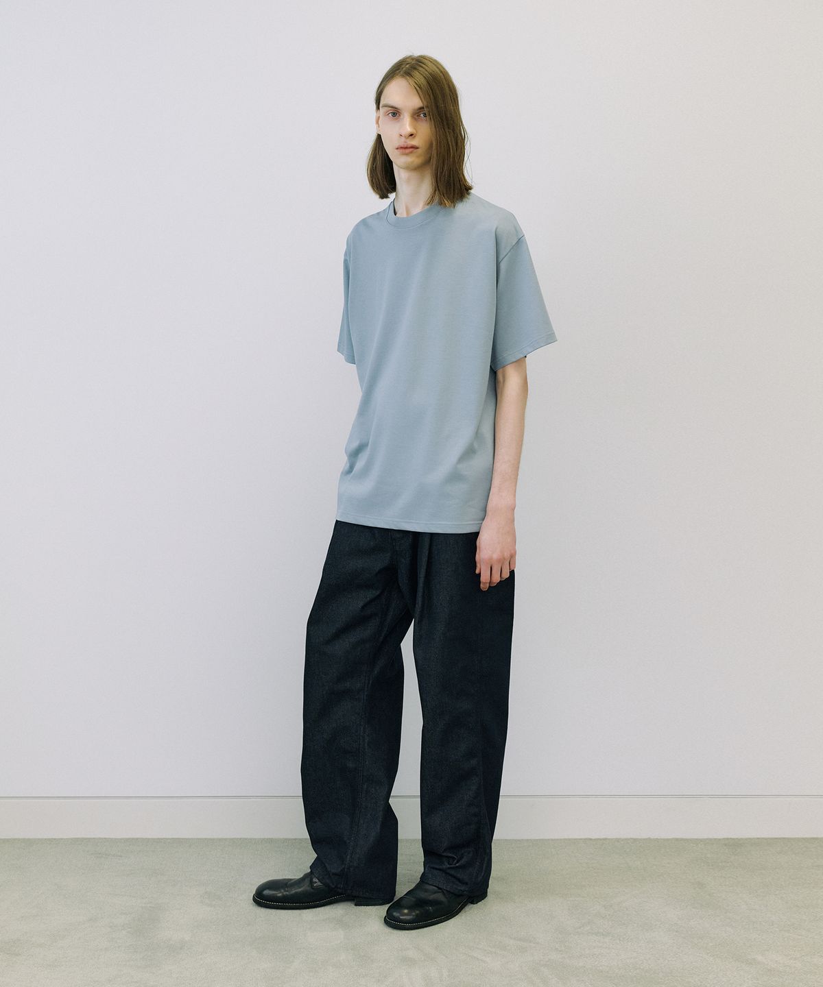 엔도어(ENDOOR) Supima premium 1/2 T-shirt (blue)