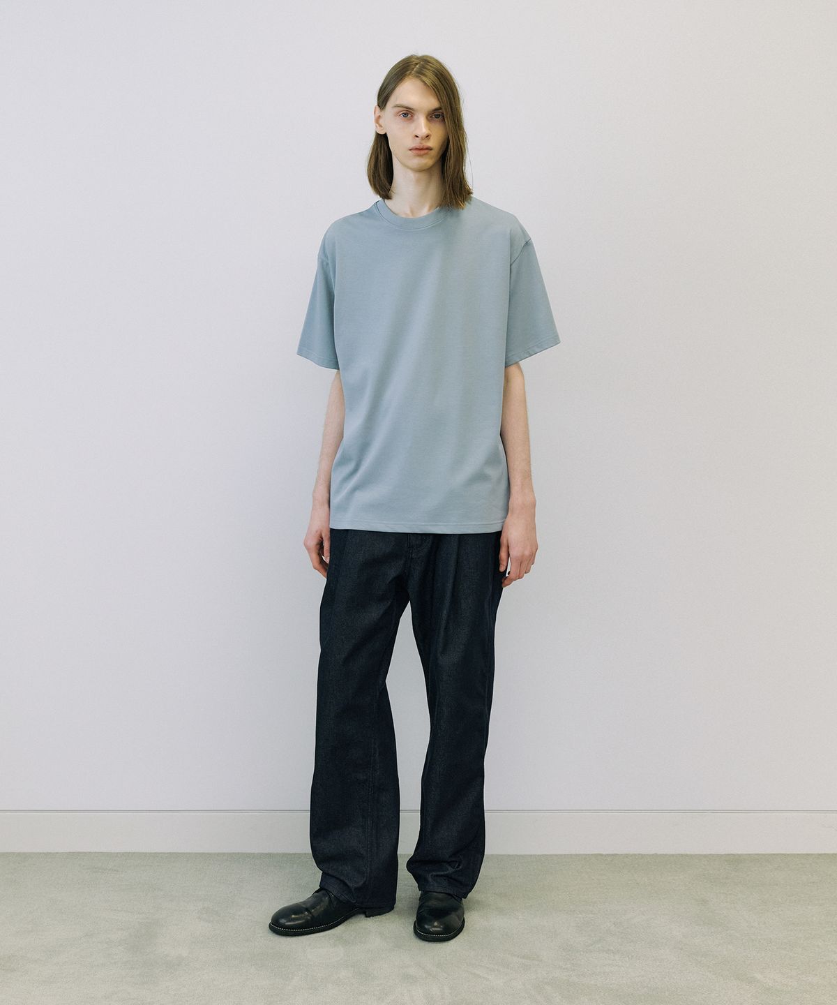 엔도어(ENDOOR) Supima premium 1/2 T-shirt (blue)