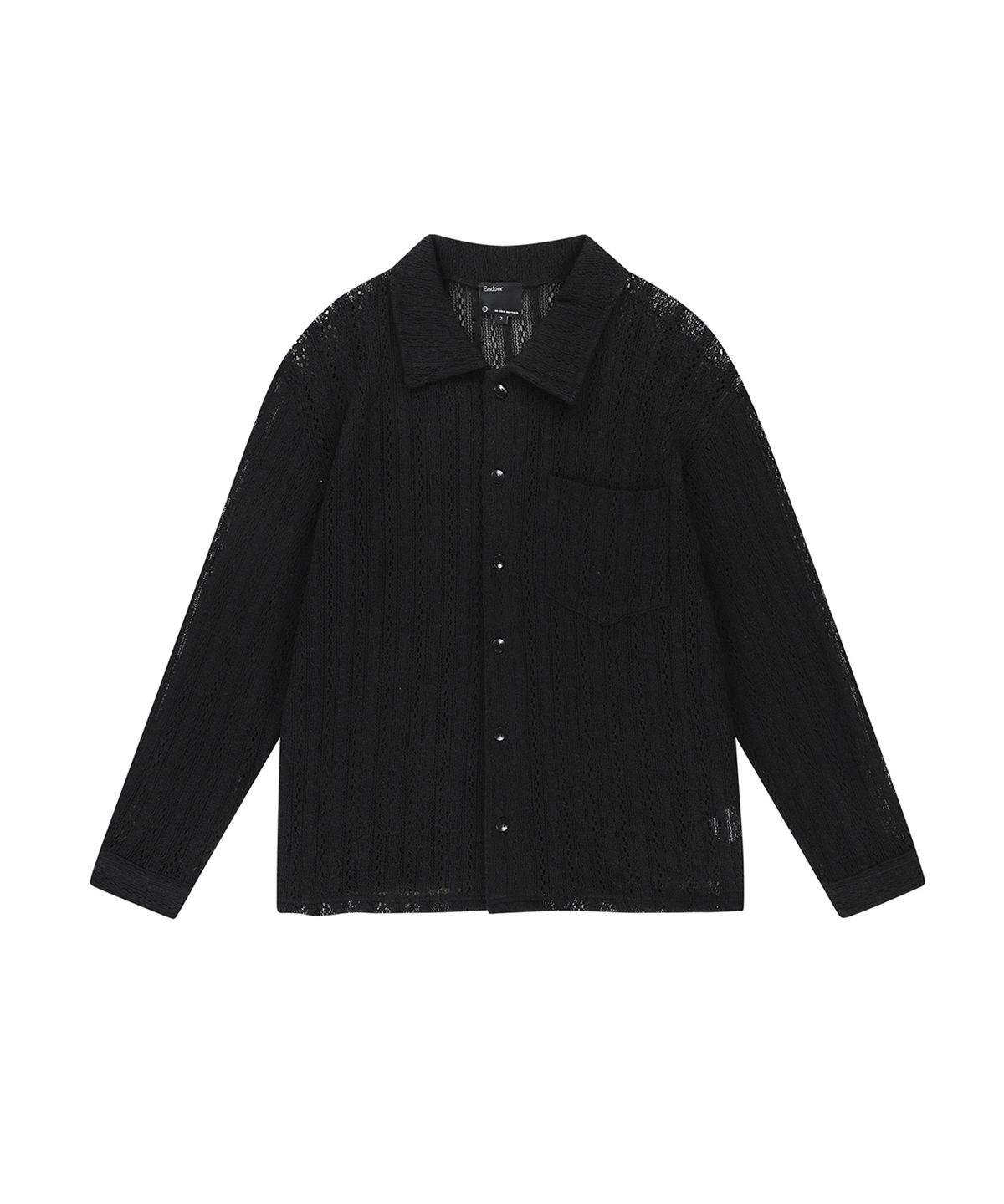 엔도어(ENDOOR) Crochet shirts (black)