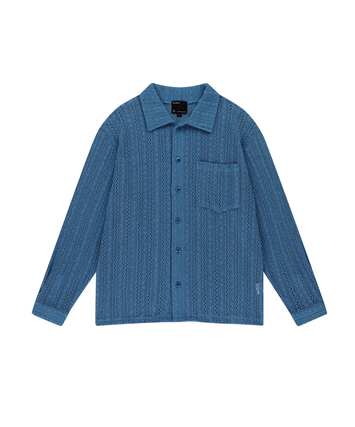 엔도어(ENDOOR) Crochet shirts (blue)