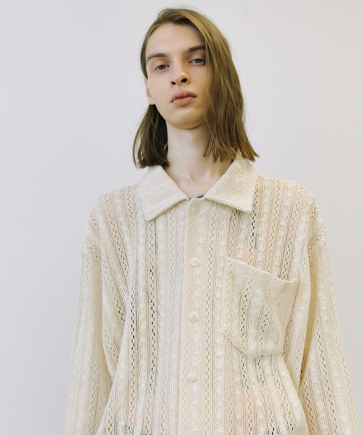 엔도어(ENDOOR) Crochet shirts (ecru)