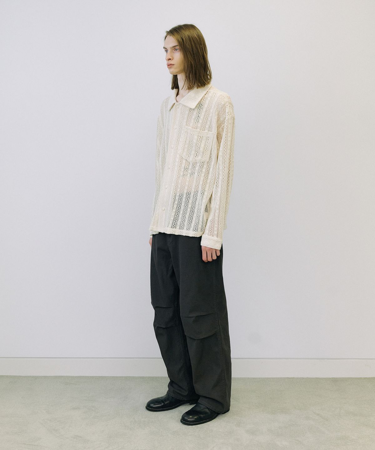 엔도어(ENDOOR) Crochet shirts (ecru)
