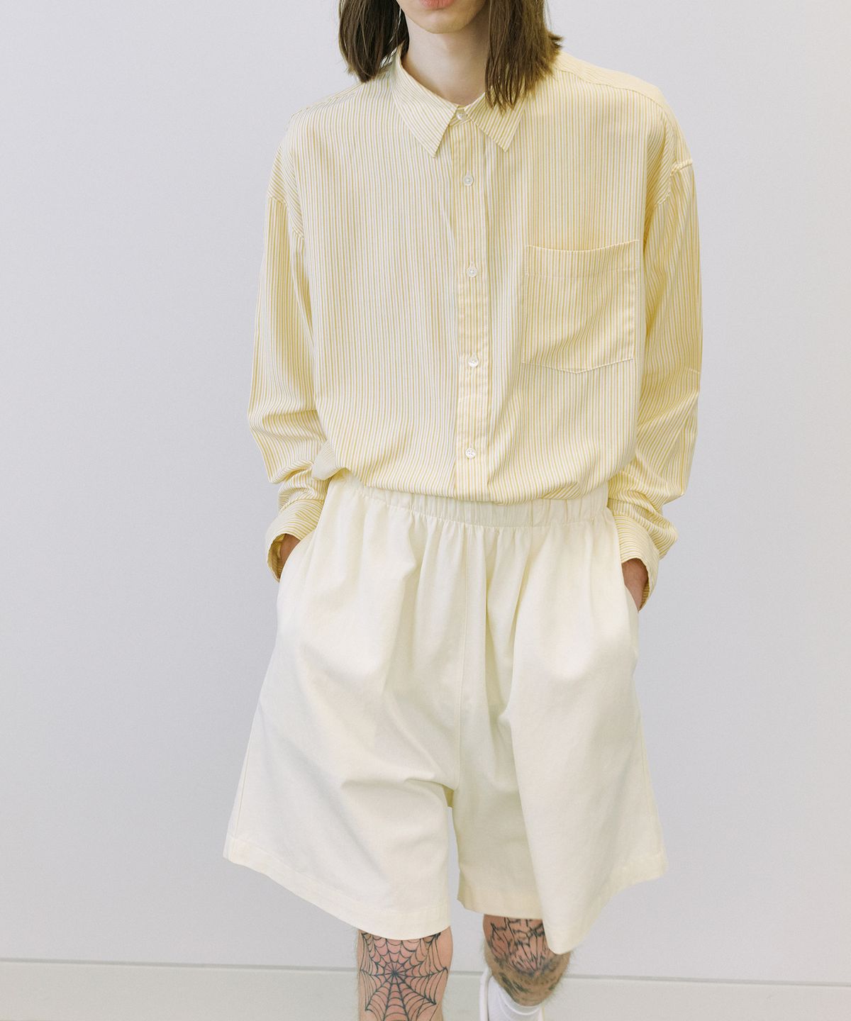 엔도어(ENDOOR) Uniform chino shorts (ecru)