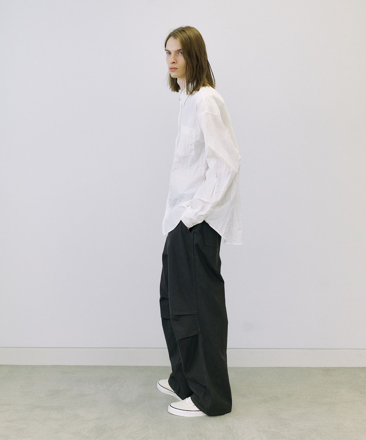엔도어(ENDOOR) Washed heavy chino pants (dark gray)