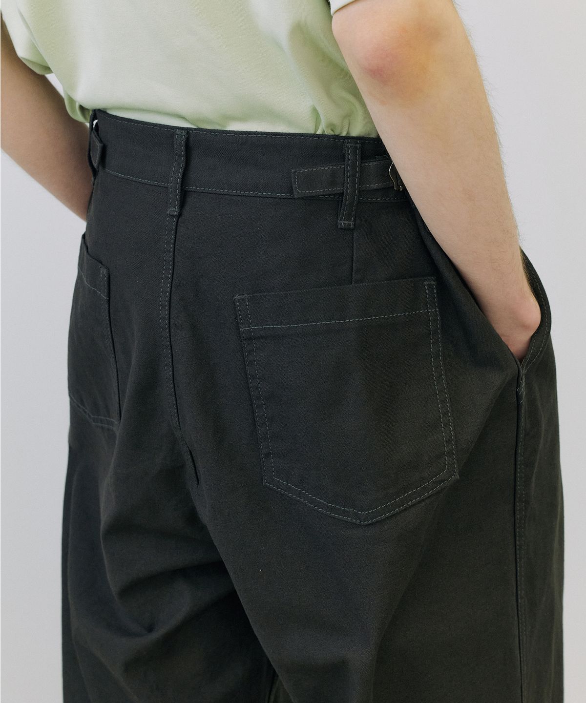 엔도어(ENDOOR) Washed heavy chino pants (dark gray)
