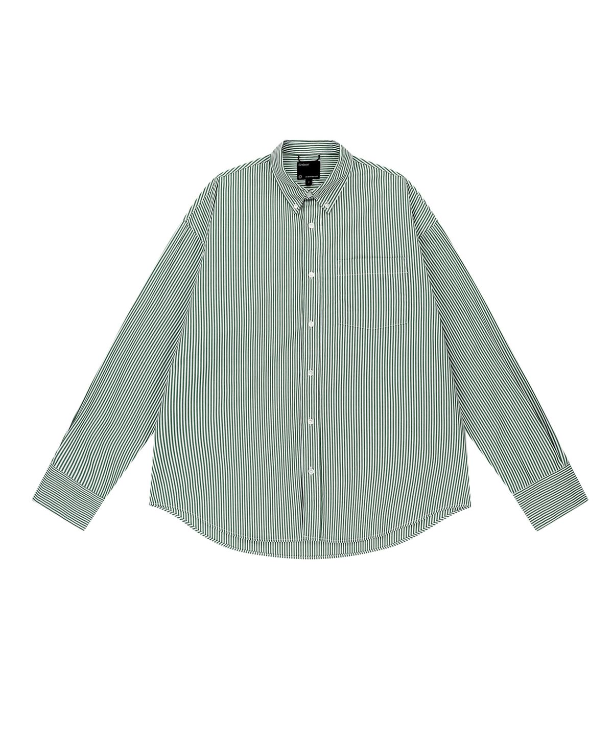 엔도어(ENDOOR) Piano over shirt (green stripe)