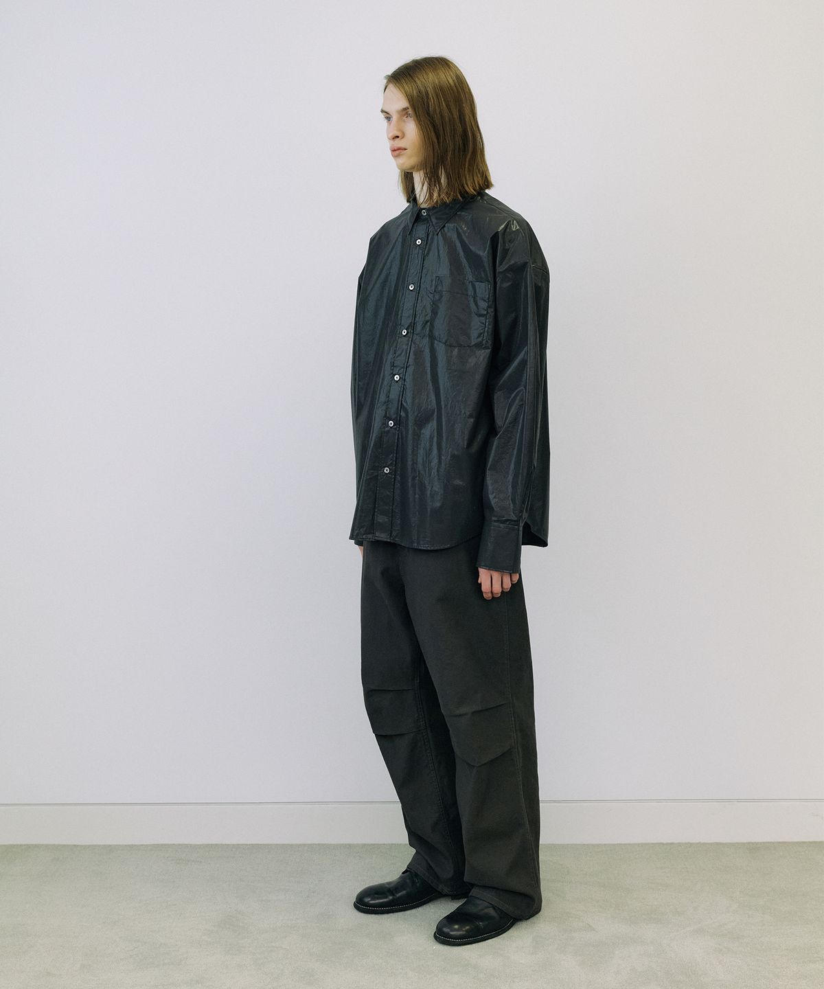 엔도어(ENDOOR) Over coating shirt (black)