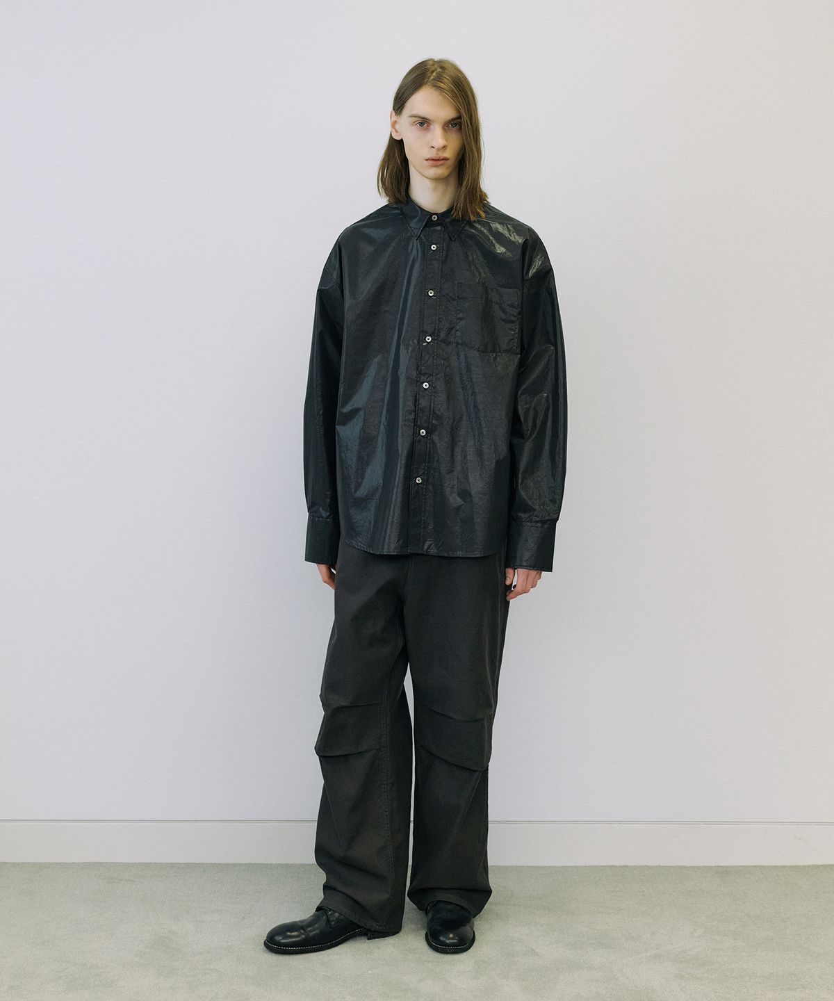 엔도어(ENDOOR) Over coating shirt (black)