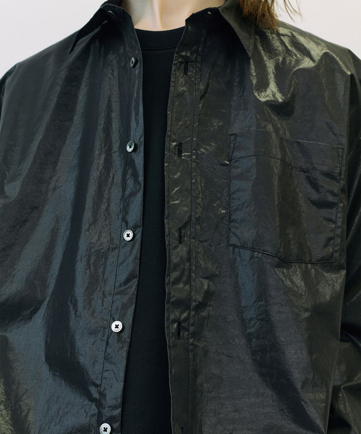 엔도어(ENDOOR) Over coating shirt (black)