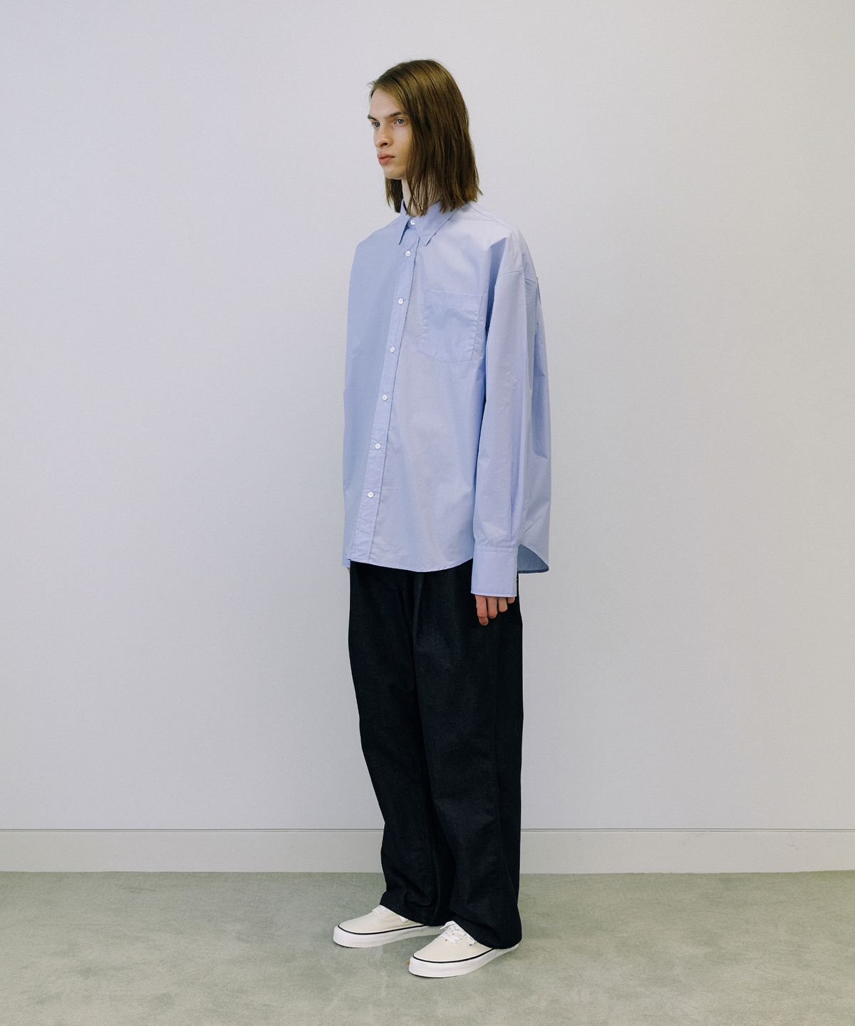 엔도어(ENDOOR) Over coating shirt (sky blue)