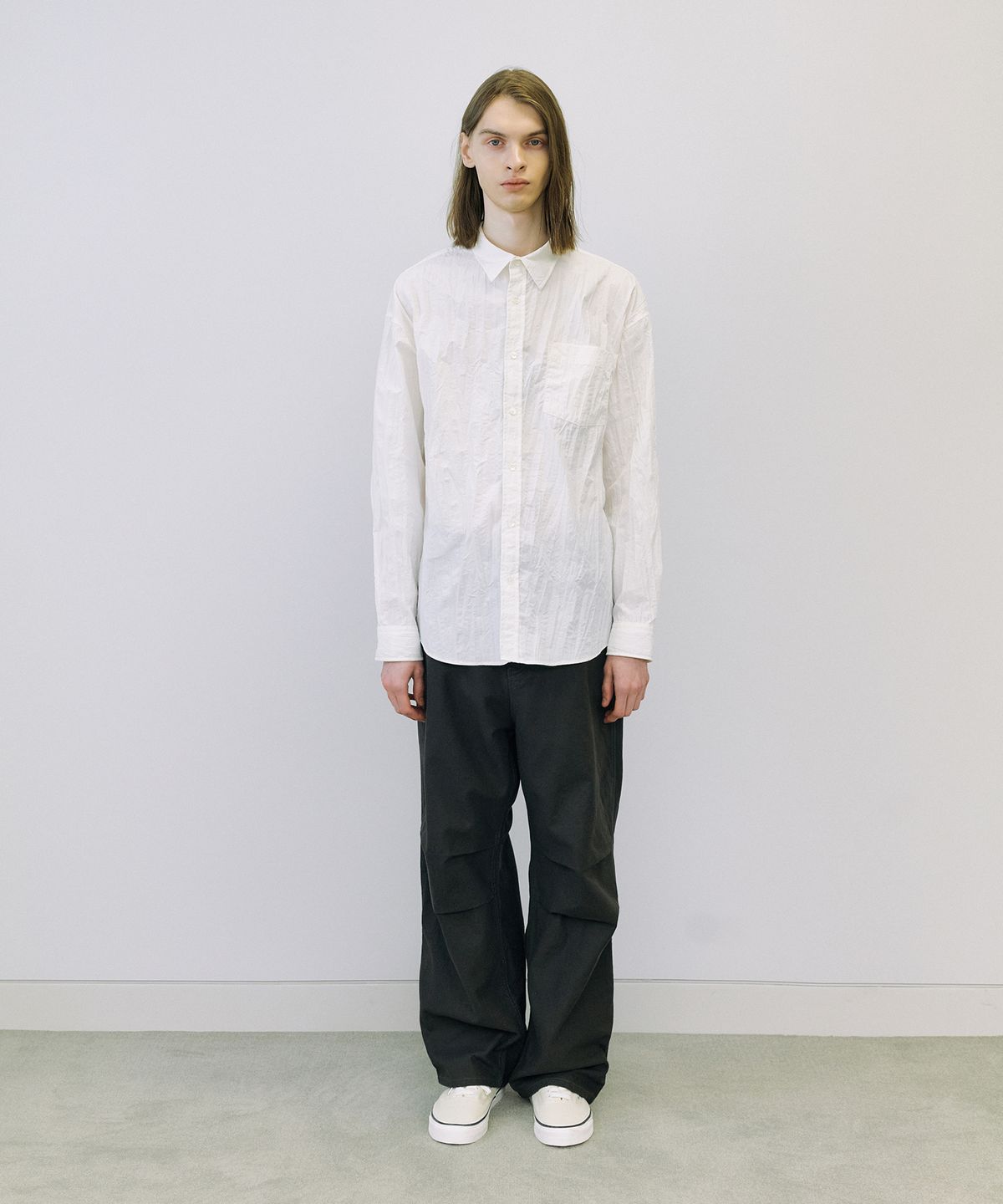 엔도어(ENDOOR) Crease shirt (off white)