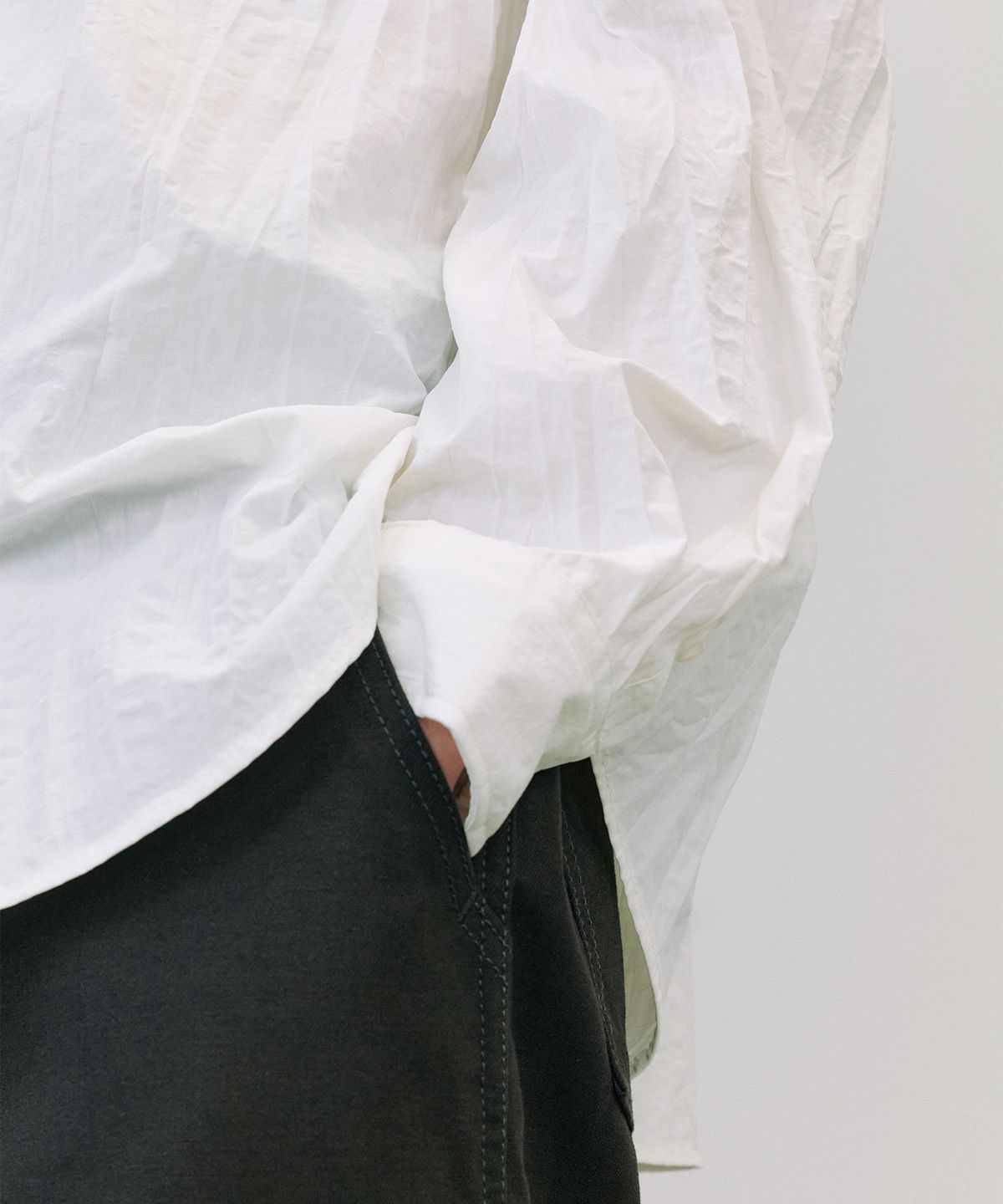 엔도어(ENDOOR) Crease shirt (off white)