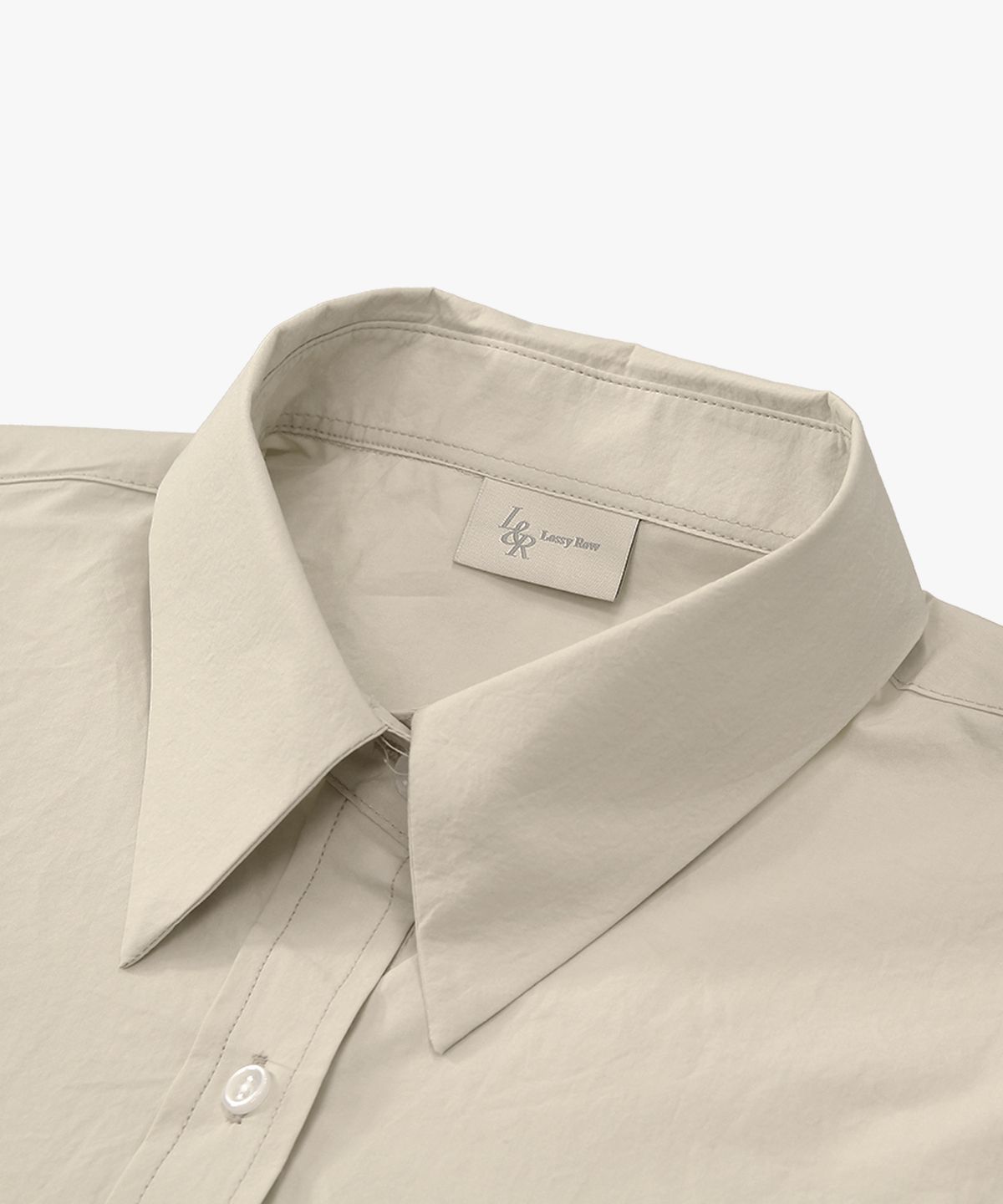 로시로우(LOSSYROW) Bio Cotton Washing Shirt Beige