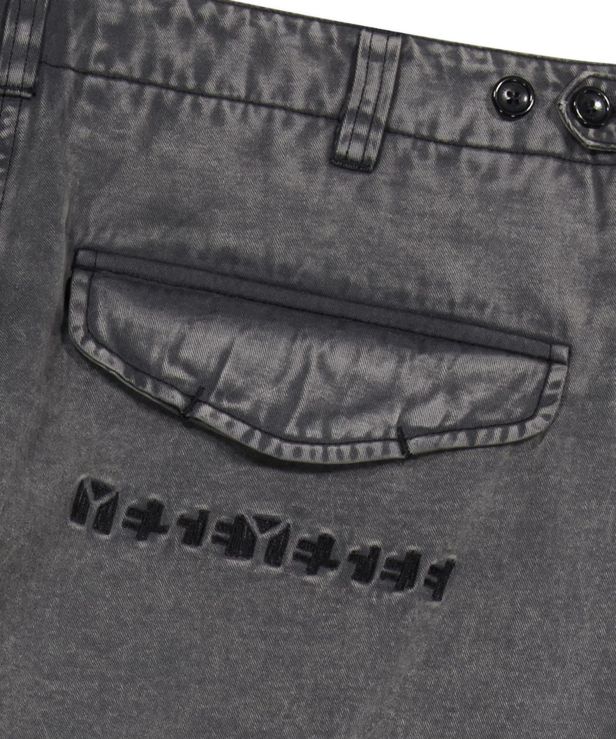 예스아이씨(YESEYESEE) Bleached Aviator Pants Charcoal