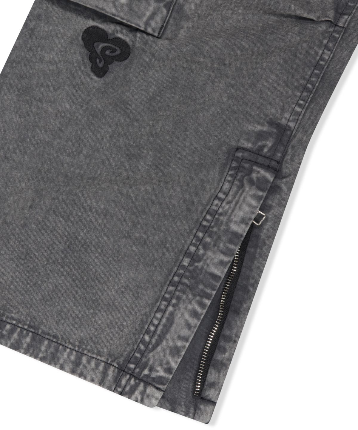 예스아이씨(YESEYESEE) Bleached Aviator Pants Charcoal