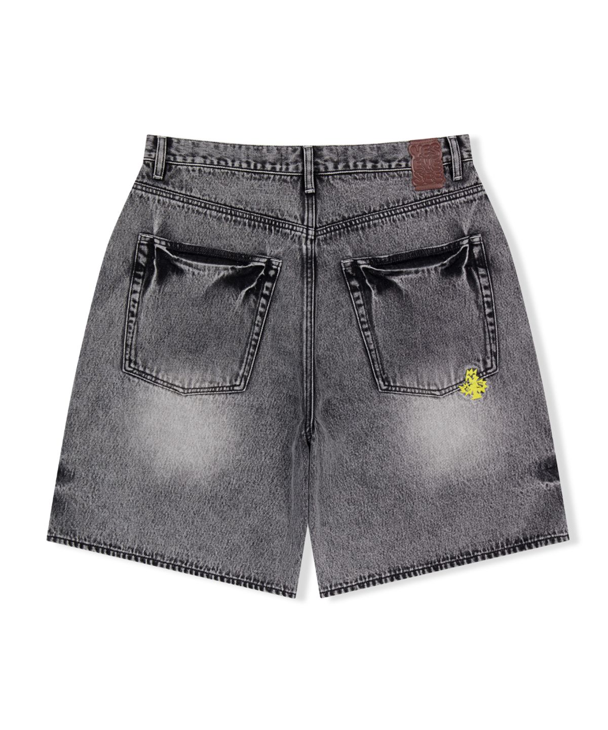 예스아이씨(YESEYESEE) Basal 5 Pockets Denim Shorts Light Grey