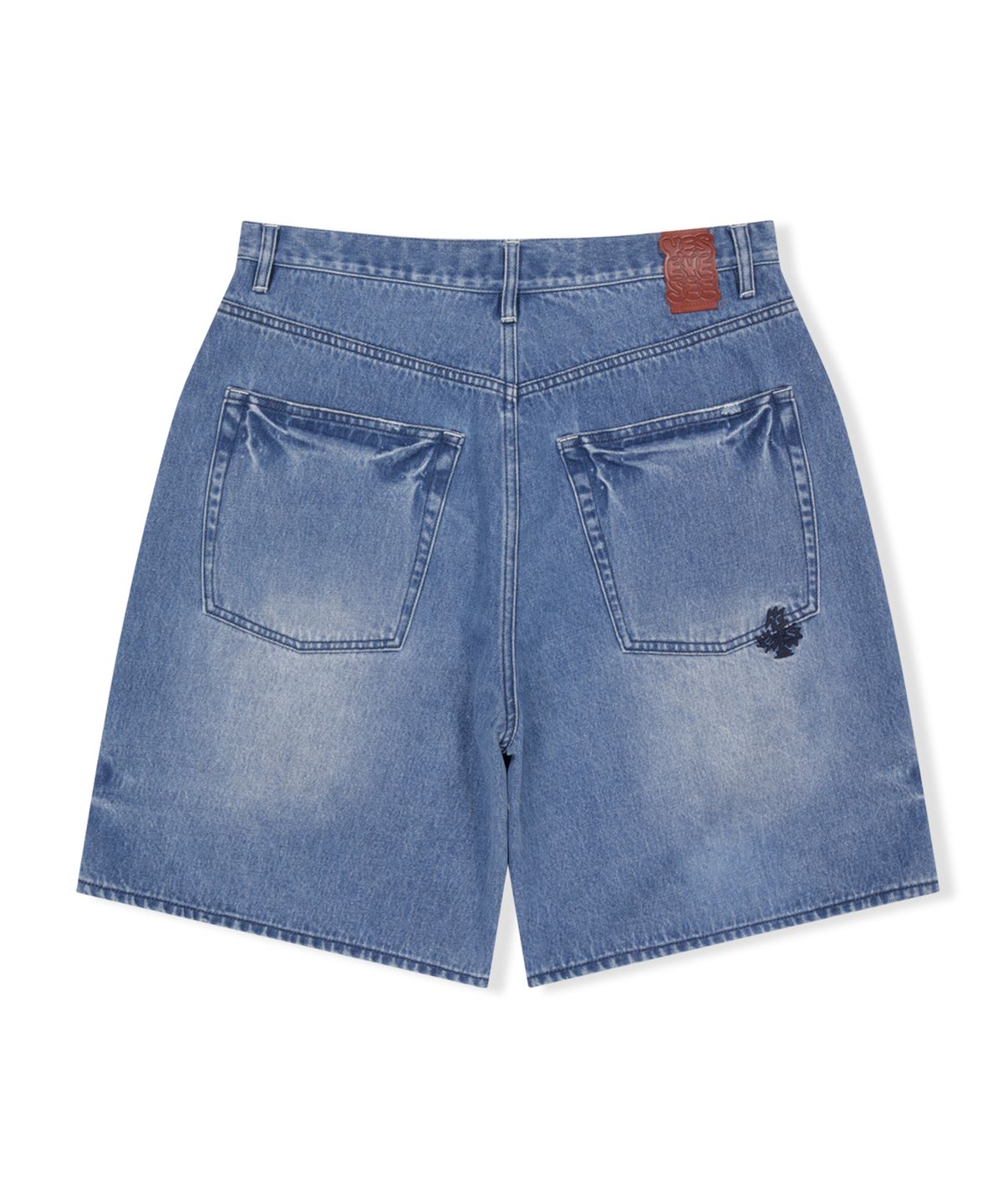 예스아이씨(YESEYESEE) Basal 5 Pockets Denim Shorts Light Indigo