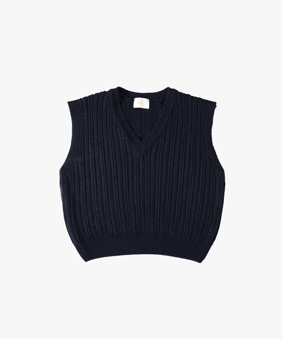 로시로우(LOSSYROW) Minimal Cable Vest Navy