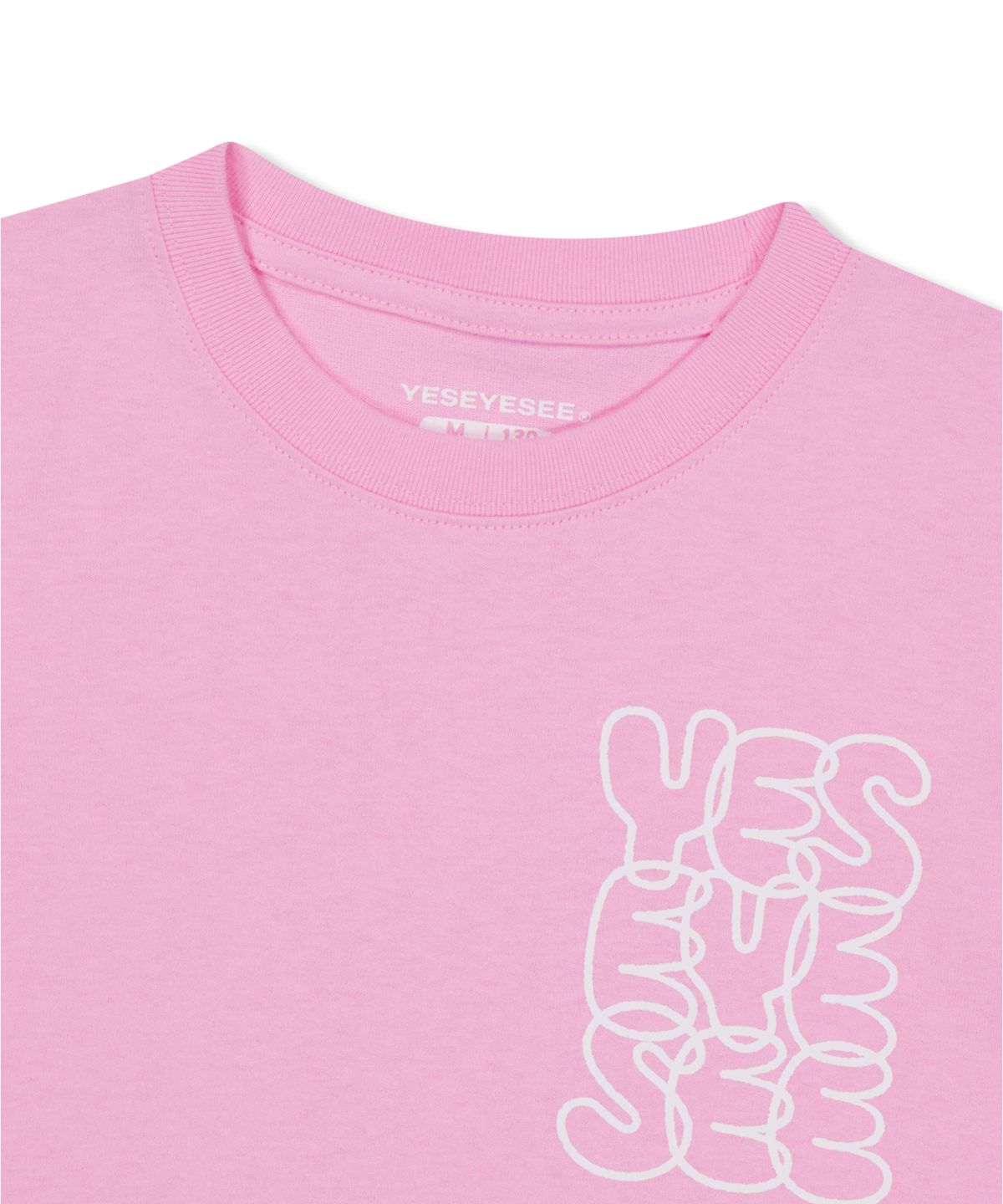 예스아이씨(YESEYESEE) C-Logo Kids Tee Pink