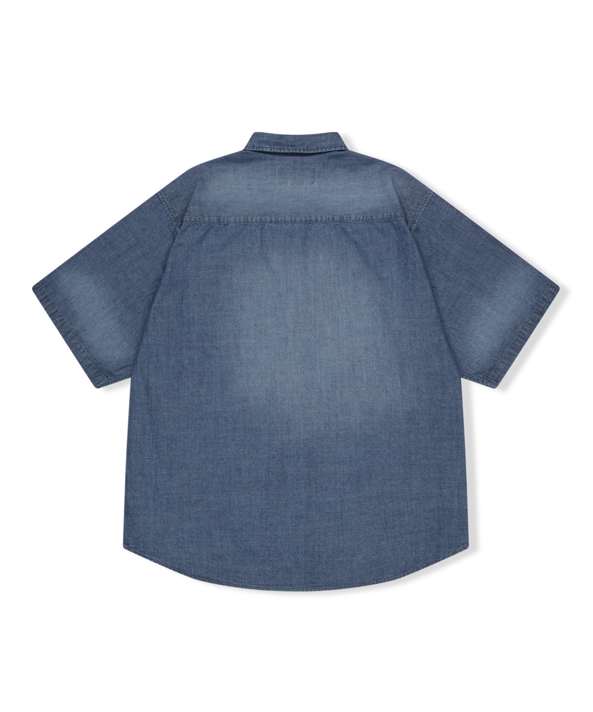 예스아이씨(YESEYESEE) Loose Fit Denim Half Shirts Indigo