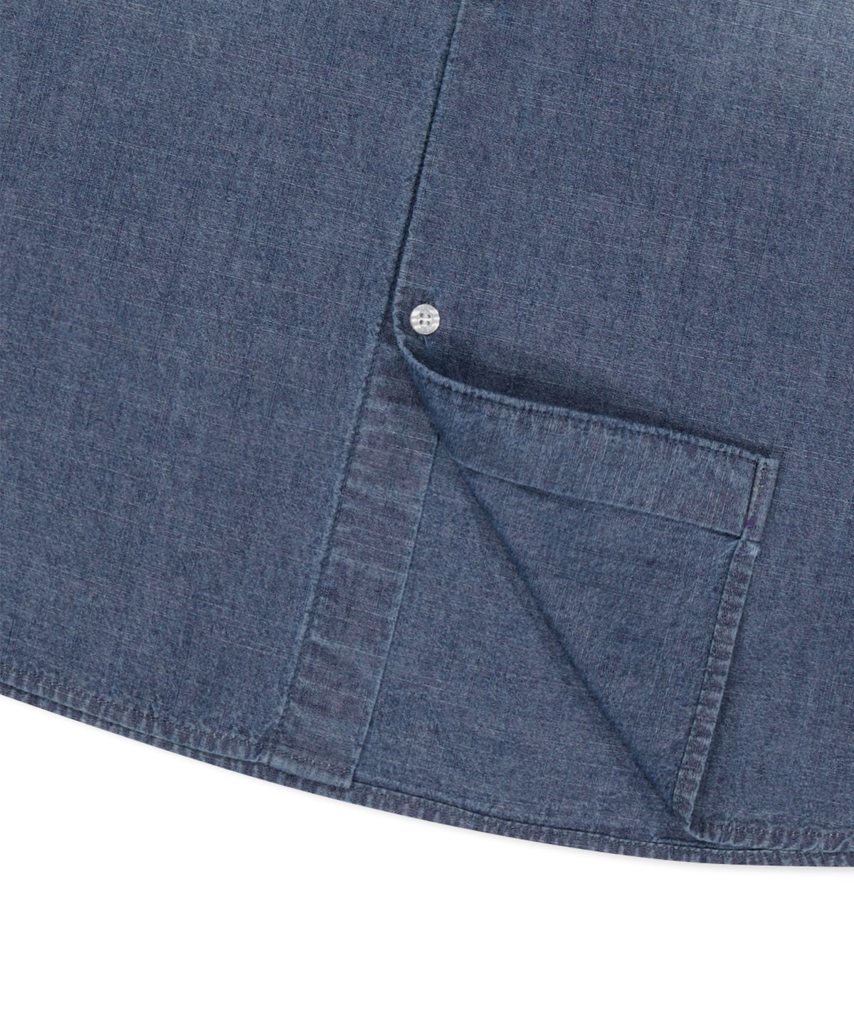 예스아이씨(YESEYESEE) Loose Fit Denim Half Shirts Indigo